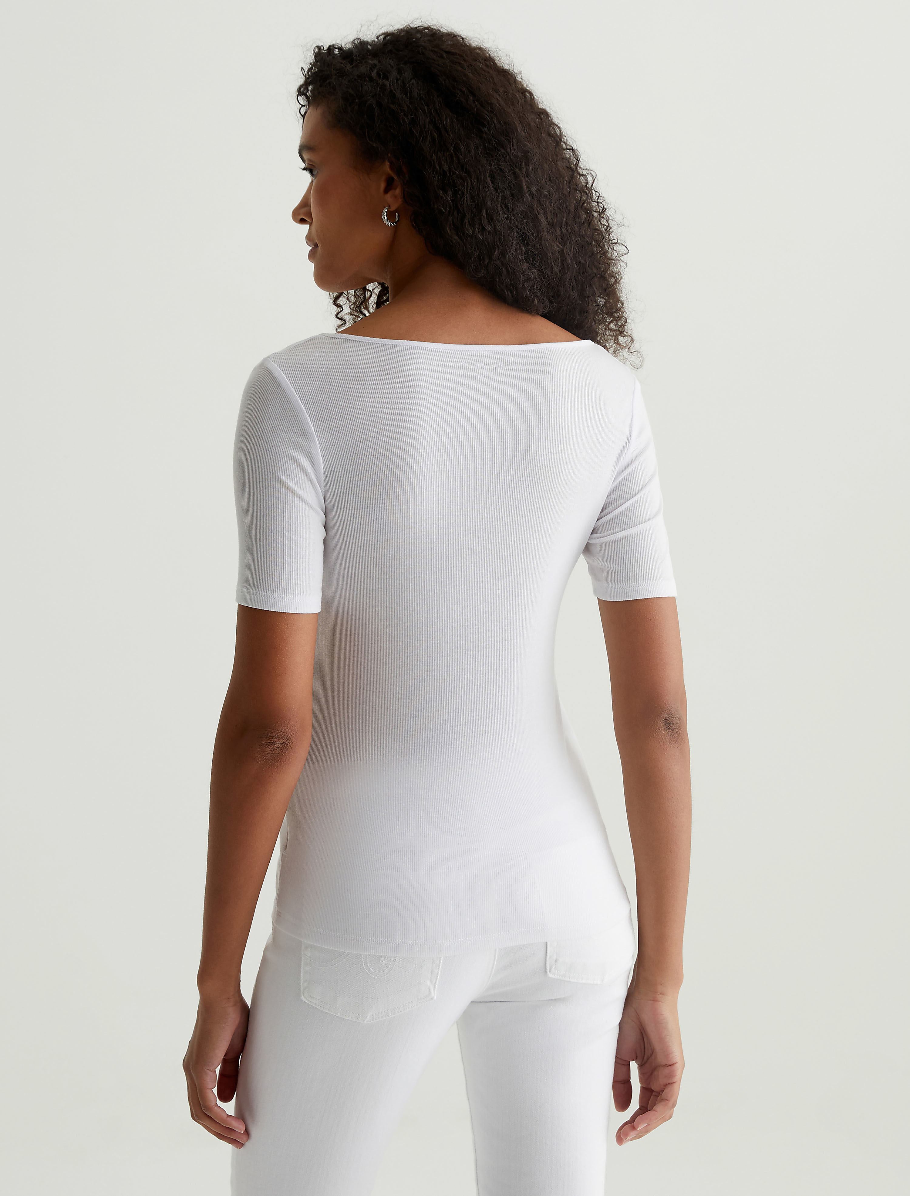 Womens Jaxon Scoop True White at AG Jeans Official Store