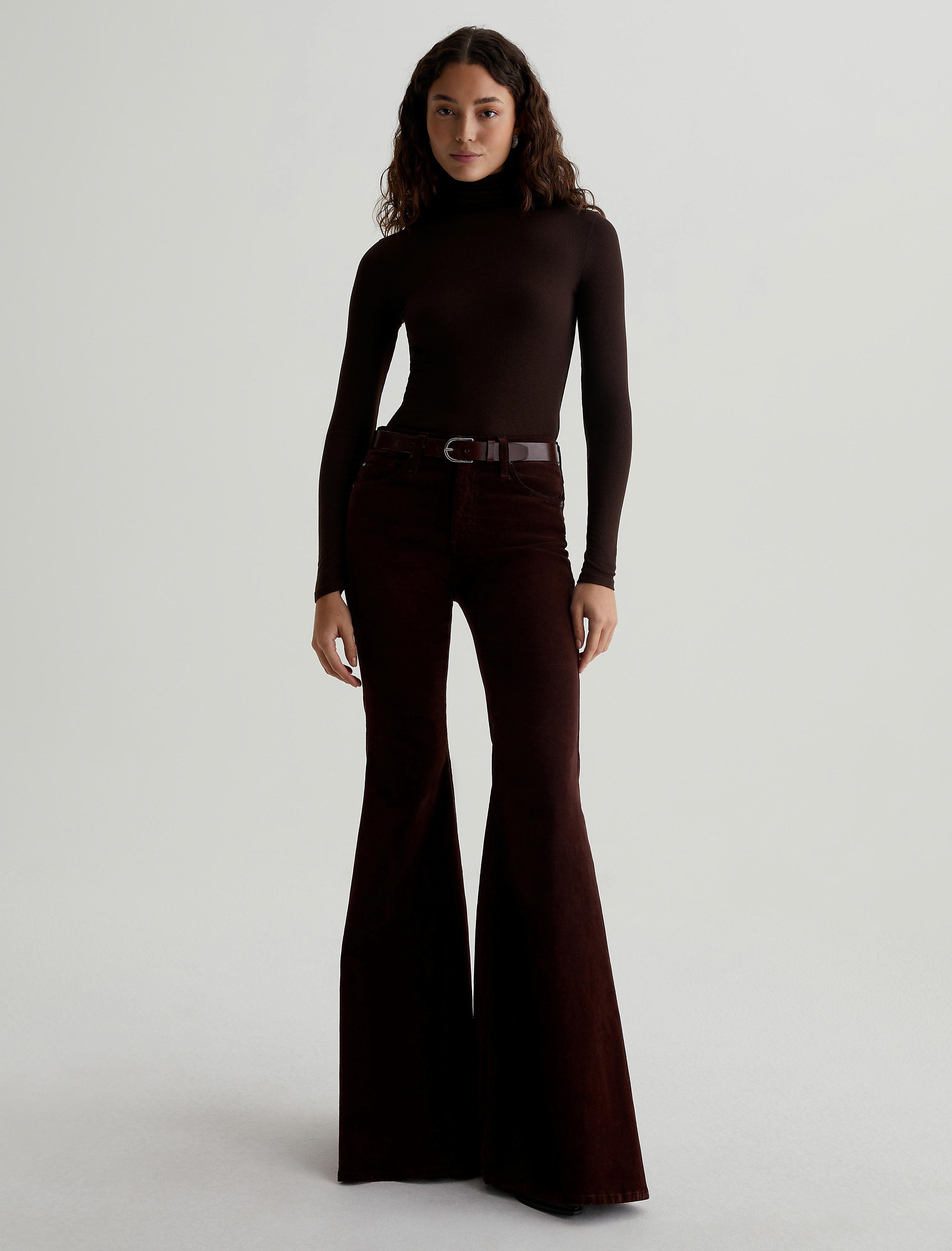 épine high-waist fit corduroy fur pants high-waist fit corduroy fur pants ivory | épine