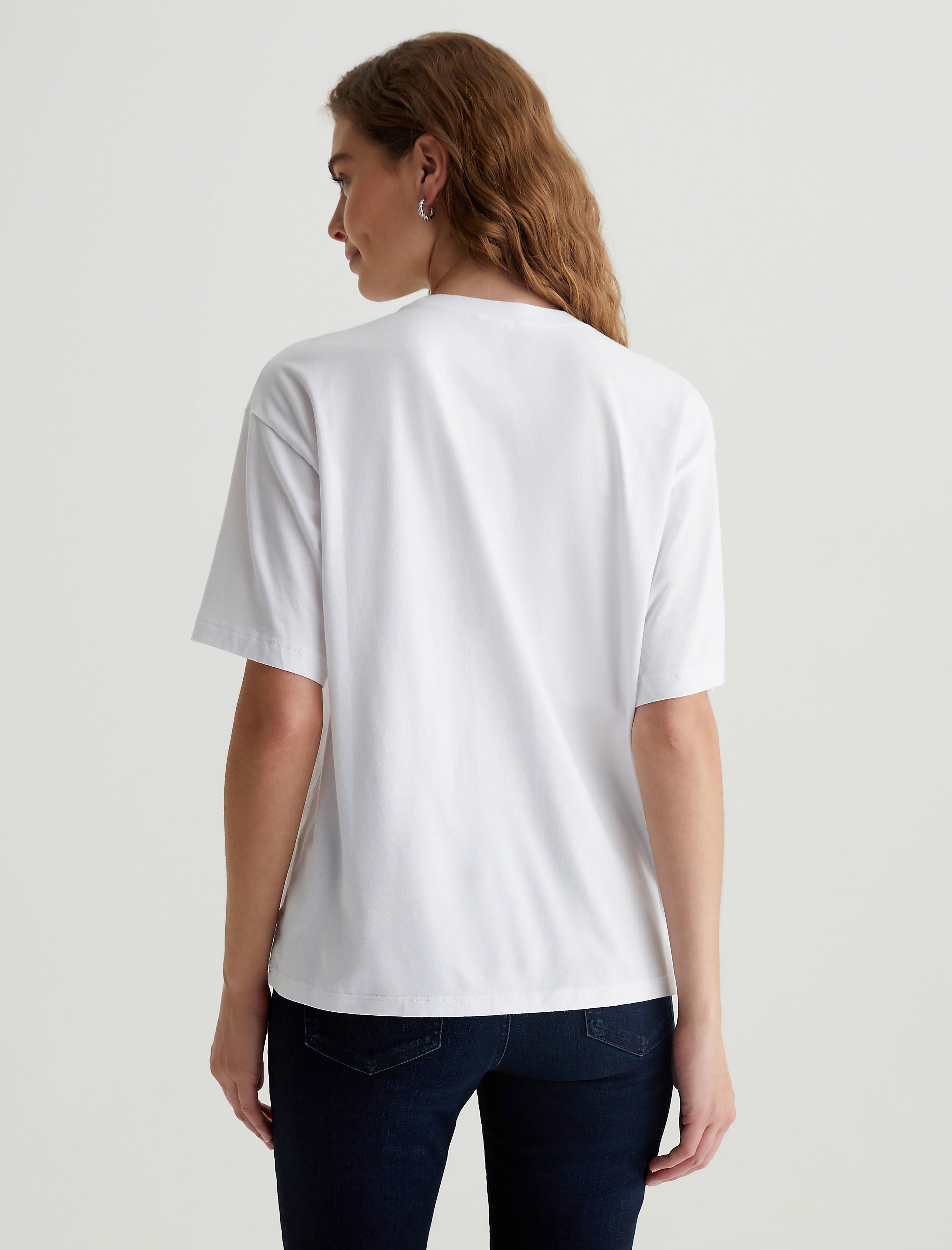 [ JEANS] Crew Neck T-shirt★人気★ Womens Karter Ex-Boyfriend True White at AG Jeans Official Store