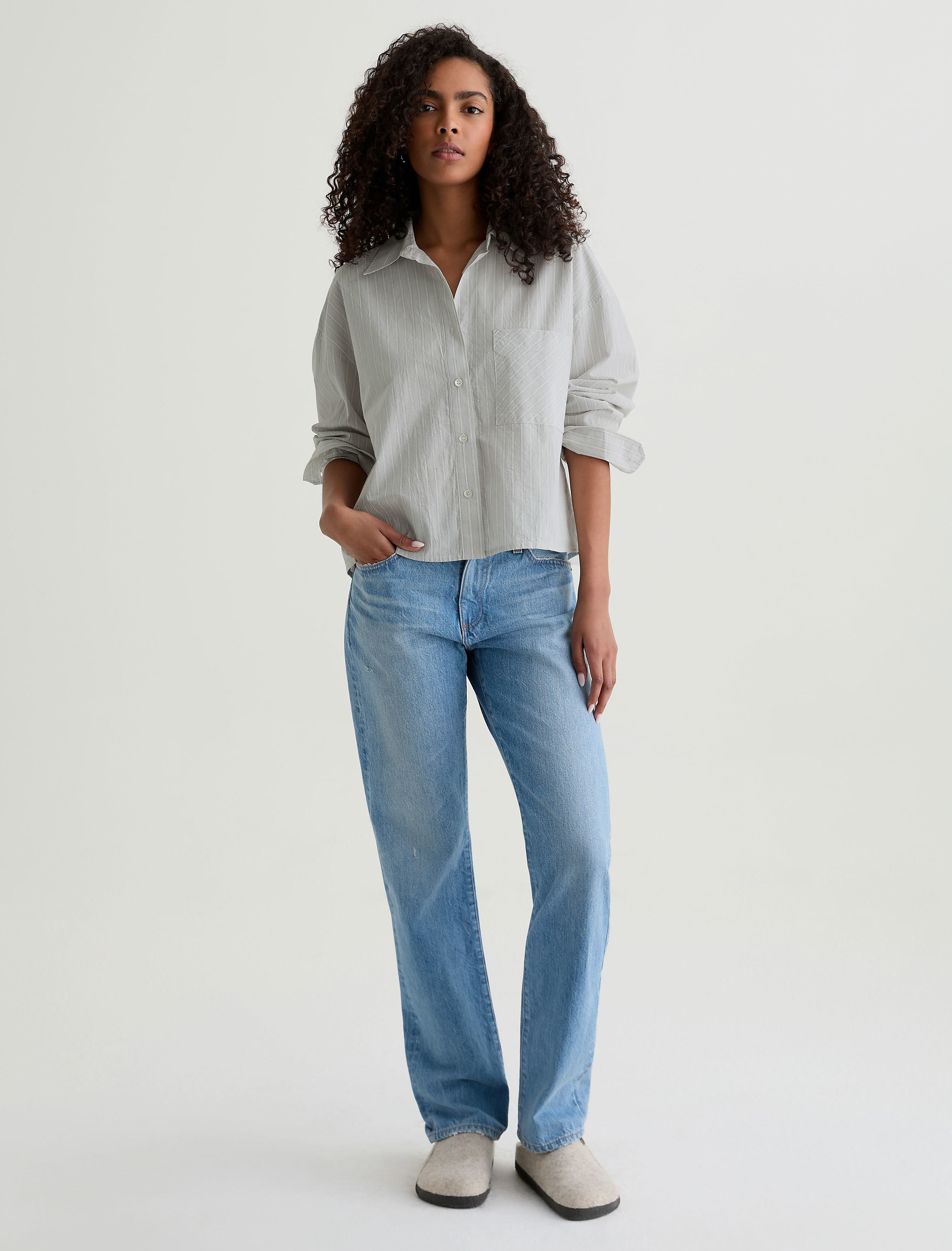 Women Kellan Studio Stripe Sea Fog Multi at AG Jeans Official Store