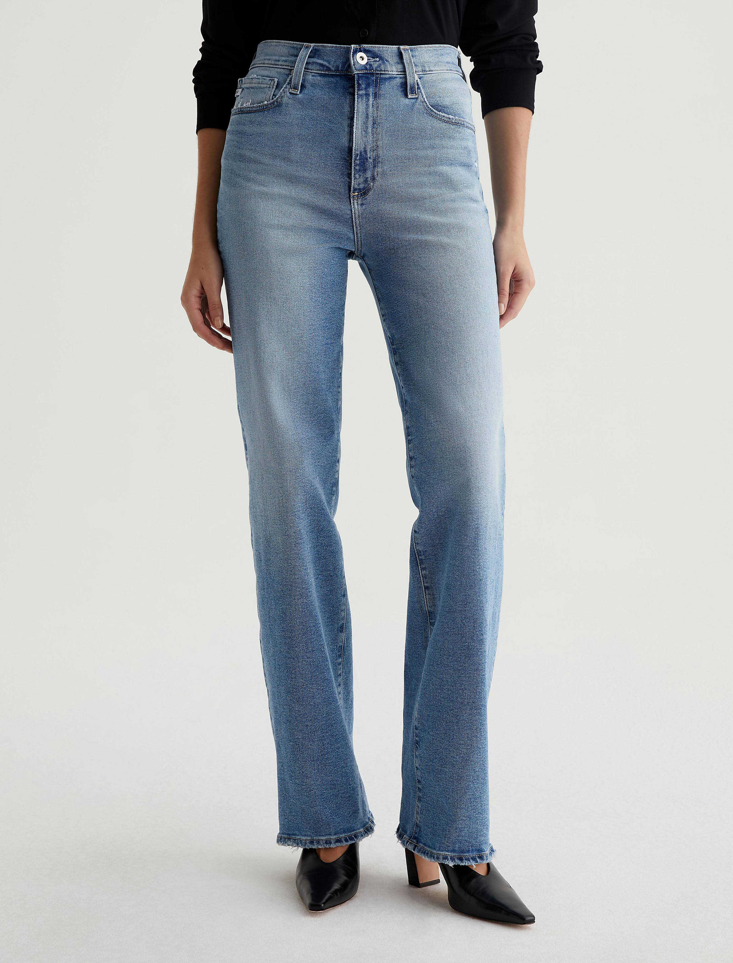 【PORTERNA】Core Gray Blue Straight Jeans Transcend Federal Slim Straight Jean - Kiska - PAIGE