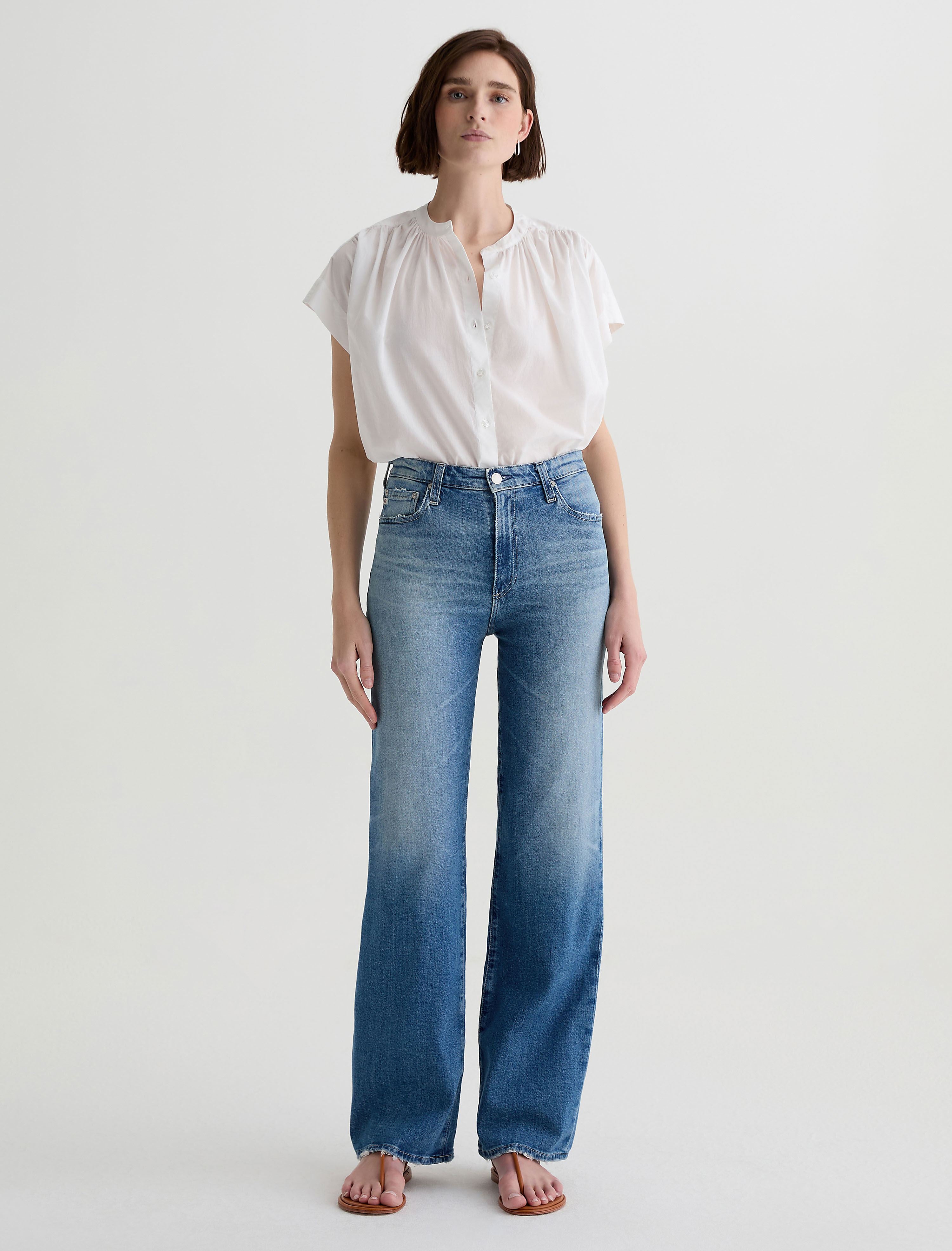 (取寄) AGジーンズ レディース コラ ハイライズ ワイド レッグ イン 13 イヤーズ パレルモ AG Jeans women Kora High-Rise Wide Leg in 13 Years Palermo 13 Years Palermo kora-high-rise-wide-leg-