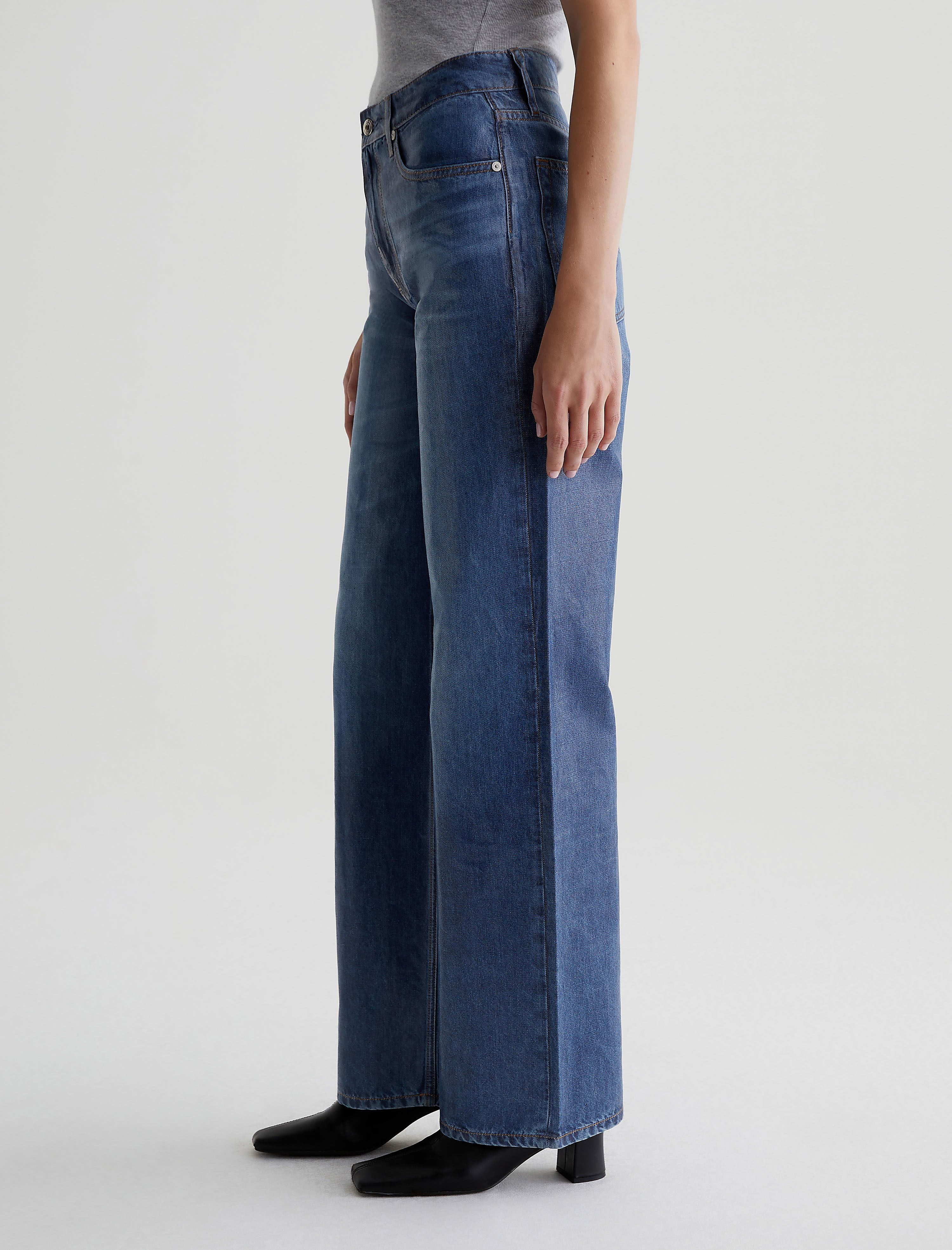 ＊韓国＊［FRAGFARM］Iris Denim Pants S-L Iris Jeans | Mixed wash two-tone Jeans – Sugar Cilantro