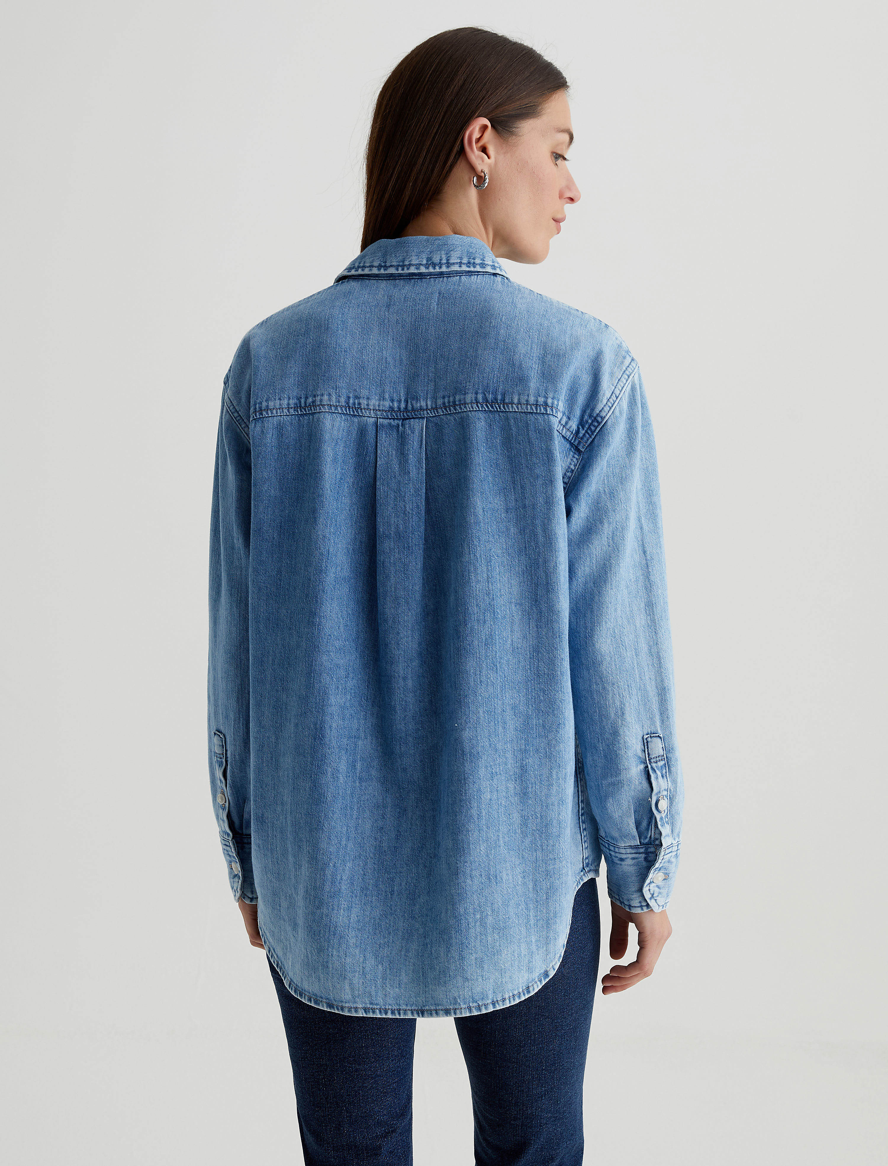 AG Jeans  Lenny Relaxed Shirt レディース シャツ トップス Salt Water Women Leny Salt Water at AG Jeans Official Store