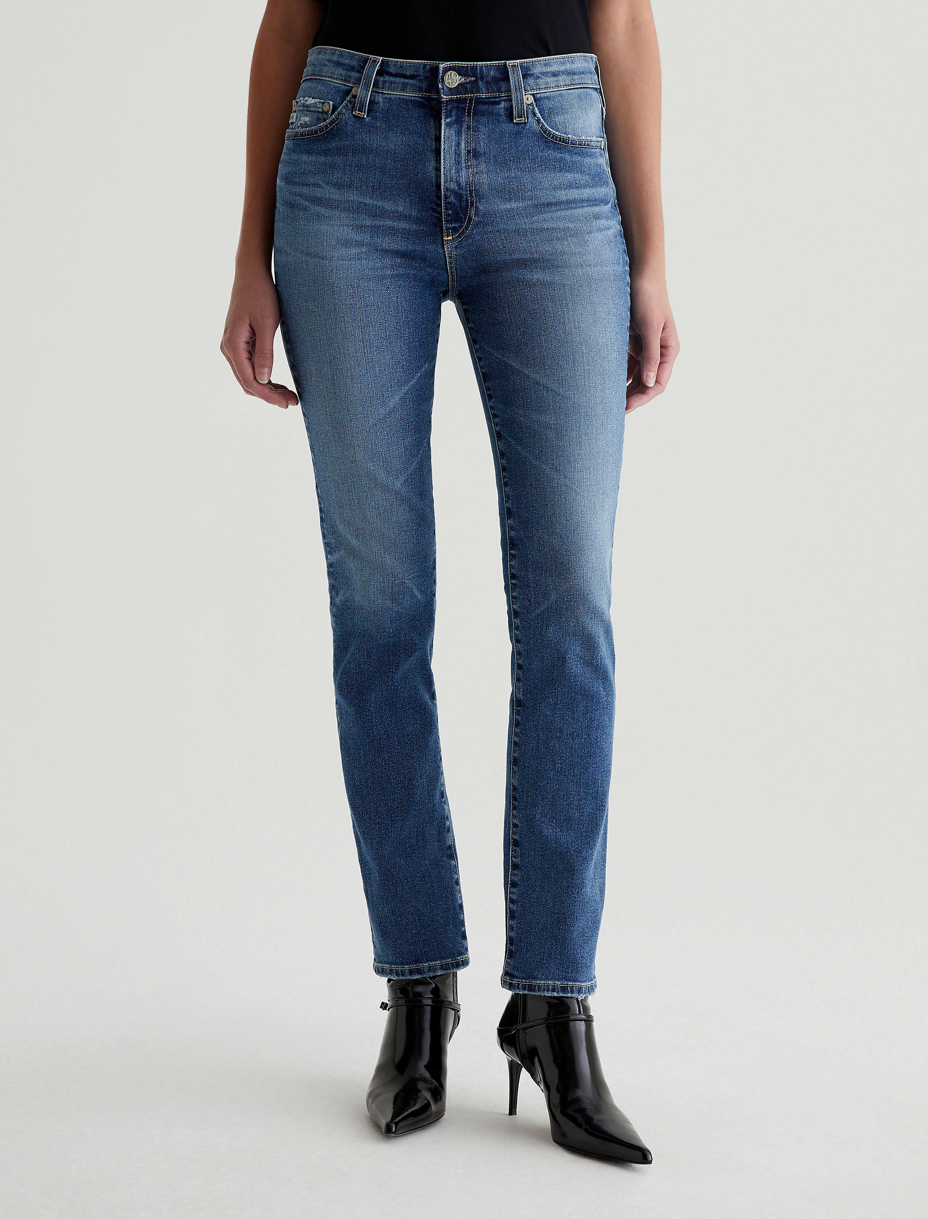 パンツ Ameri MEDI MODERATELY STRAIGHT DENIM Ameri（アメリ）の「MEDI MODERATELY STRAIGHT DENIM（デニム