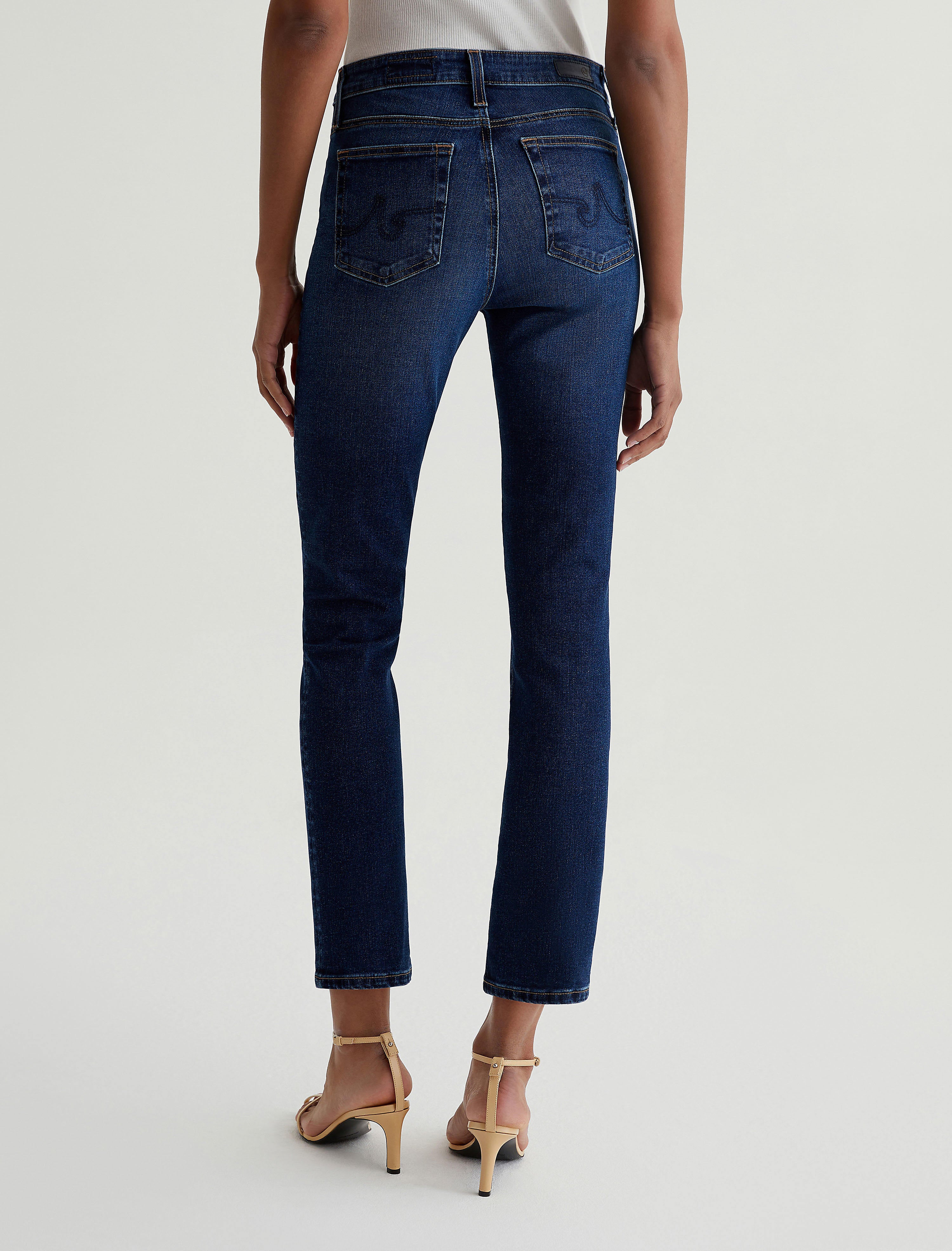 【AG】Mari Crop ハイライズ スリムストレート クロップドデニム Mari Crop High Rise Slim Straight Jeans – The Augusta