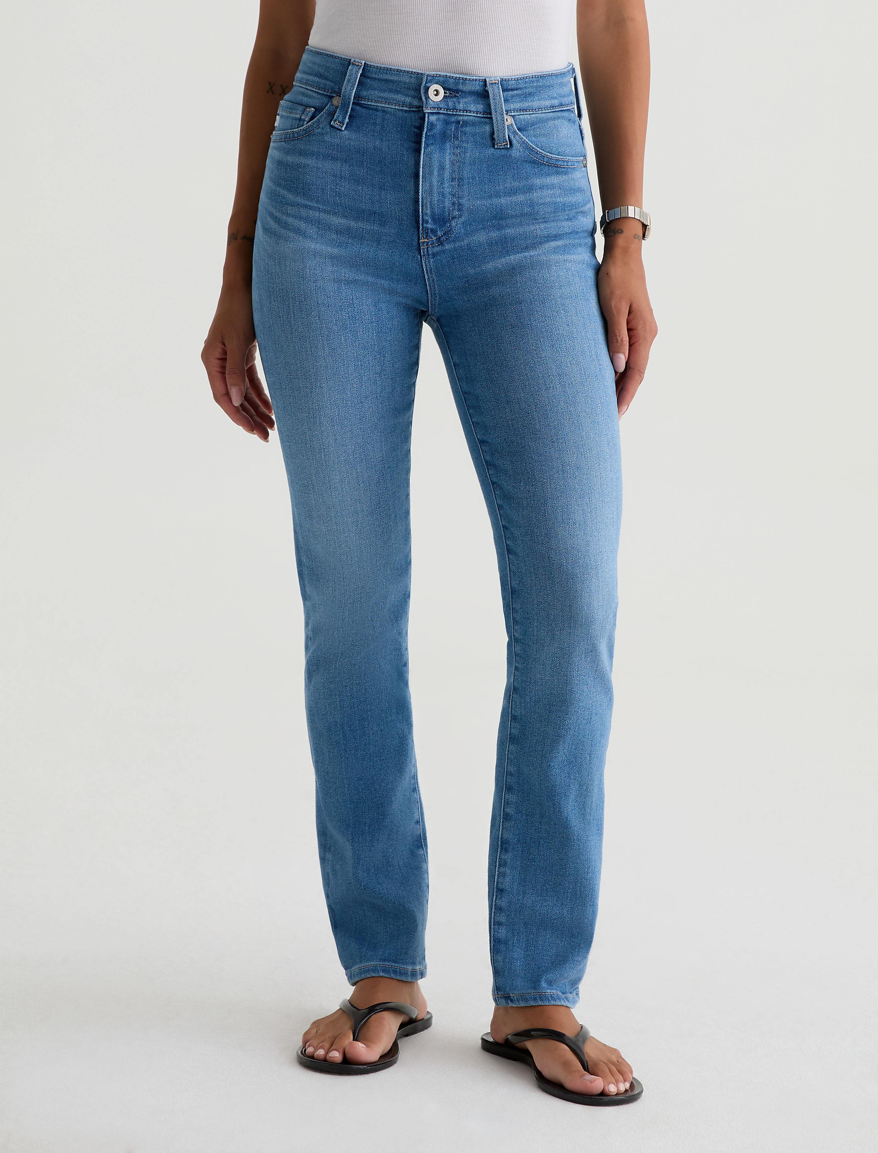 (取寄) AGジーンズ レディース マリ ミッドライズ スリム ストレート クロップ ジーンズ イン アトランティス AG Jeans women Mari Mid-Rise Slim Straight Crop Jeans in Atlantis Atlantis Women Mari Crop Atlantis at AG Jeans Official Store