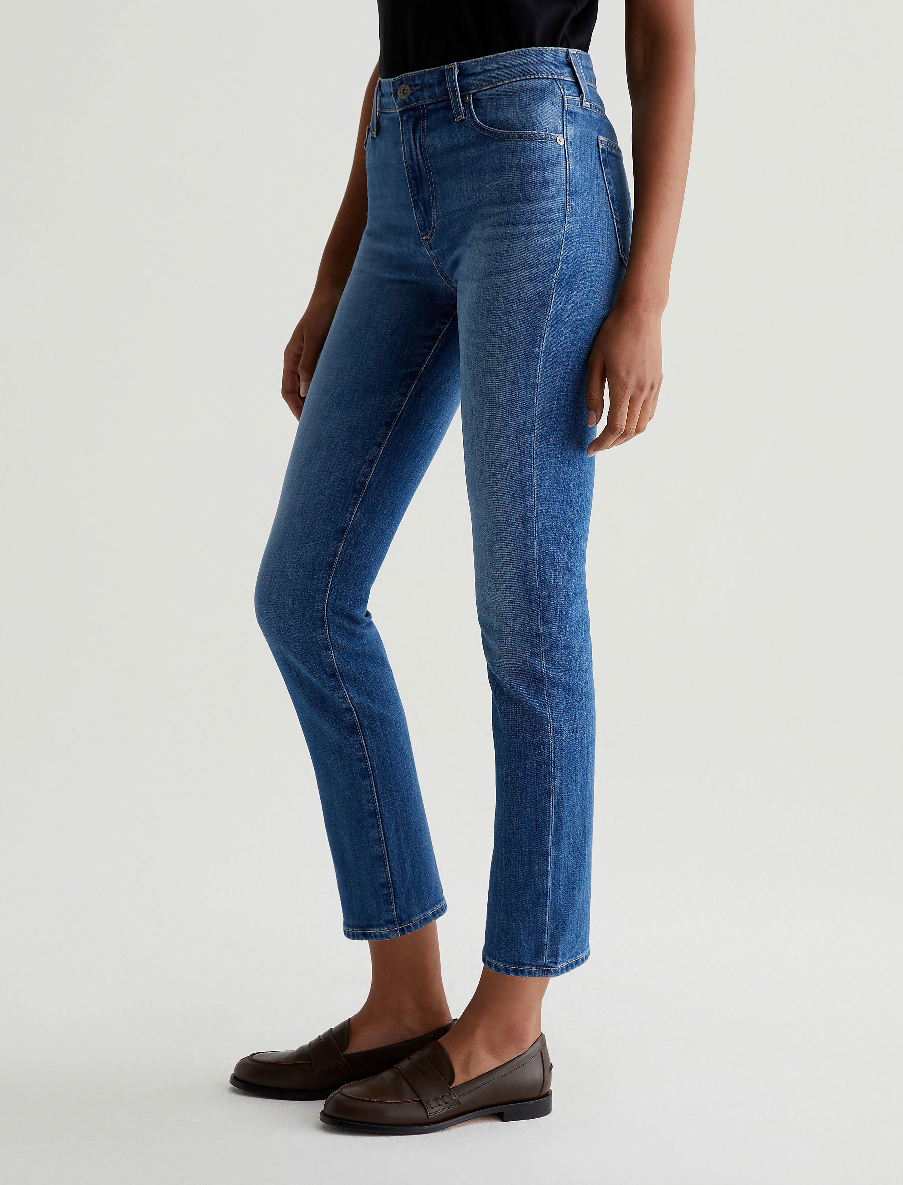 【I AM MARI】Arin Denim Wide Banding Pants Women Mari Runway at AG Jeans Official Store