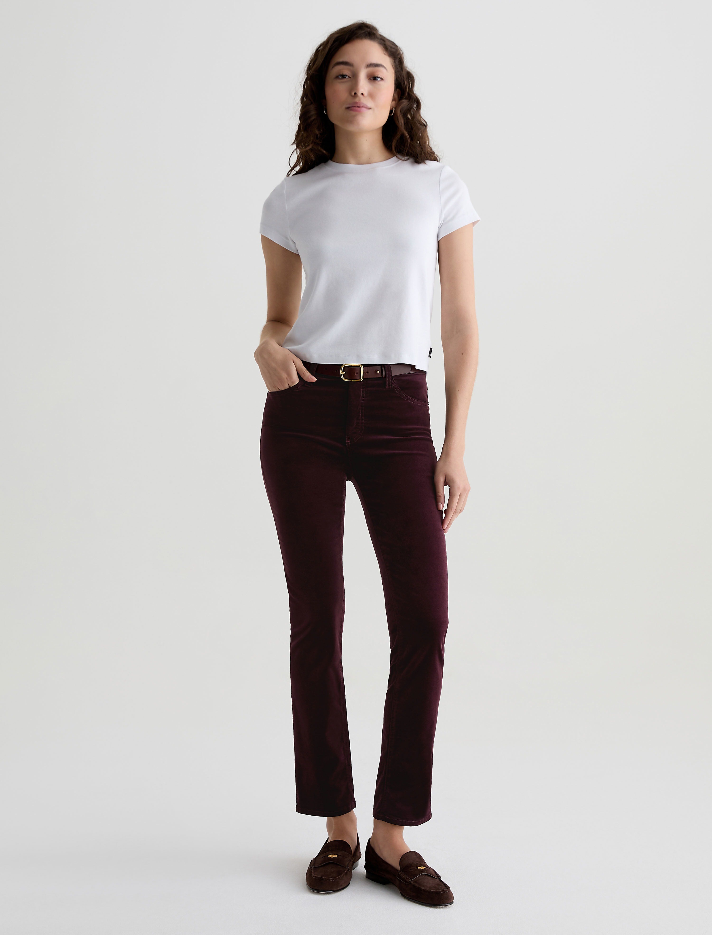 Women Mari Velvet Winery at AG Jeans Official Store