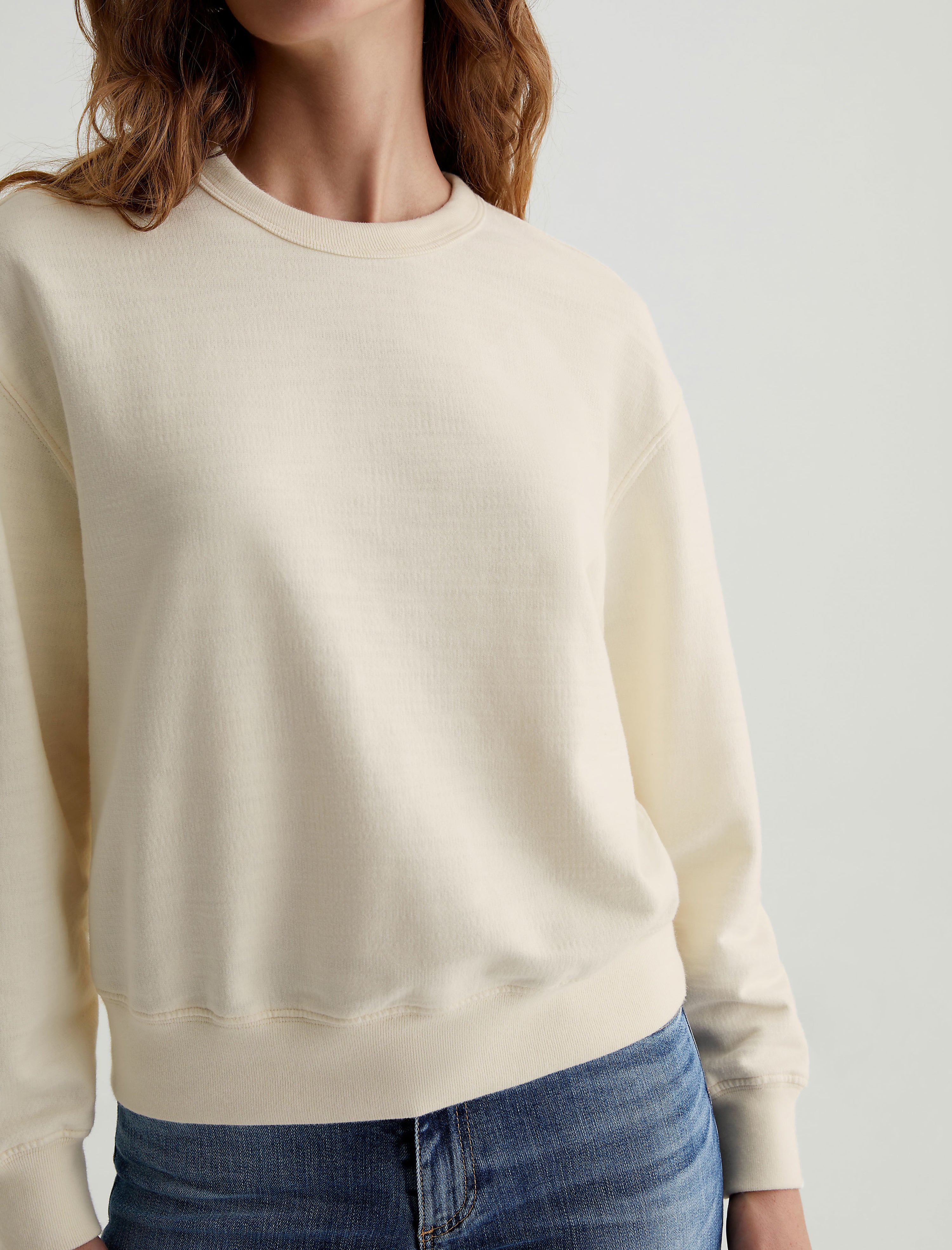 トップス everyone light weight cotton crew neck S Men's Crewneck Sweatshirts Slim Fit Lightweight Casual Long