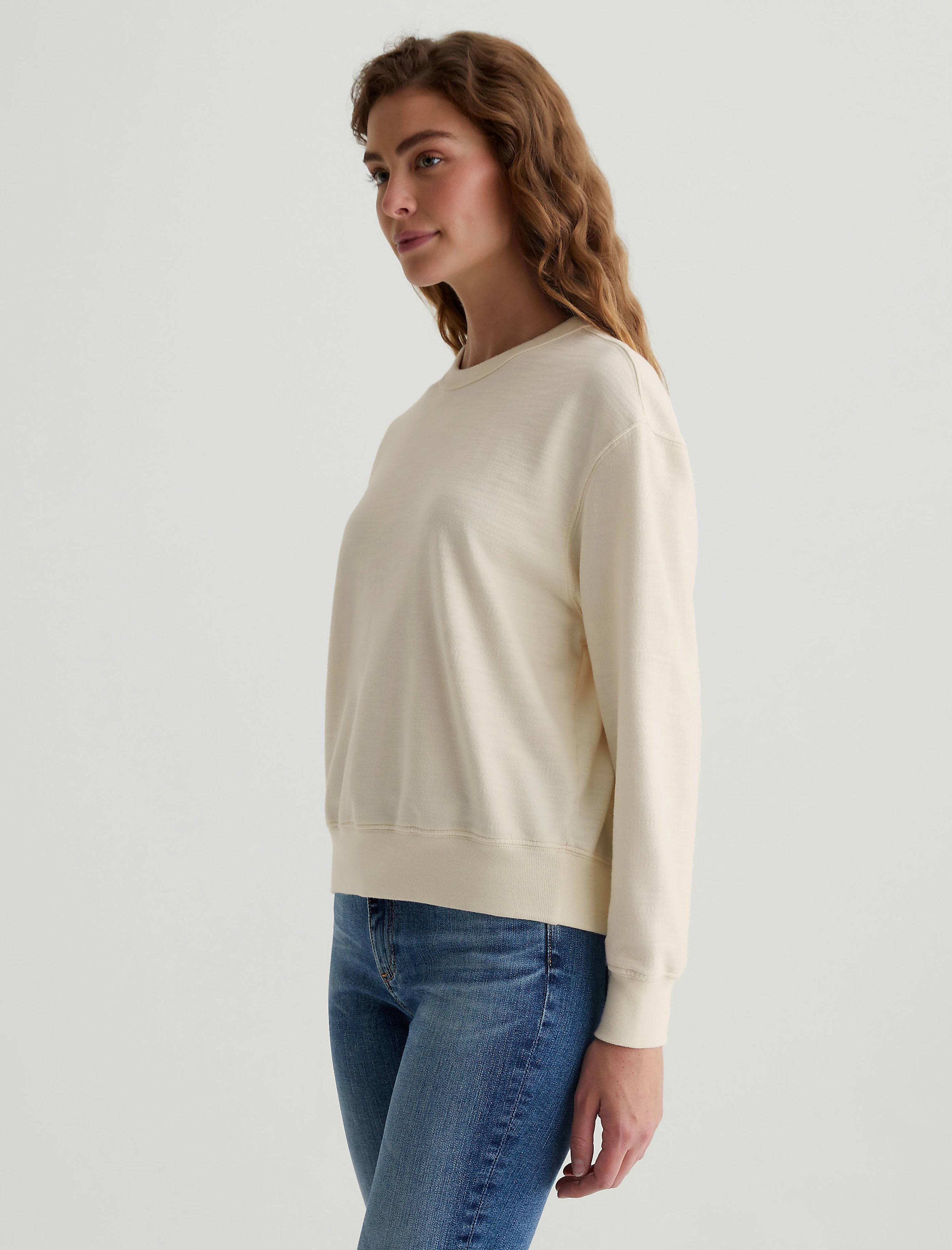 Womens Nova Crew IVORY DUST at AG Jeans Official Store