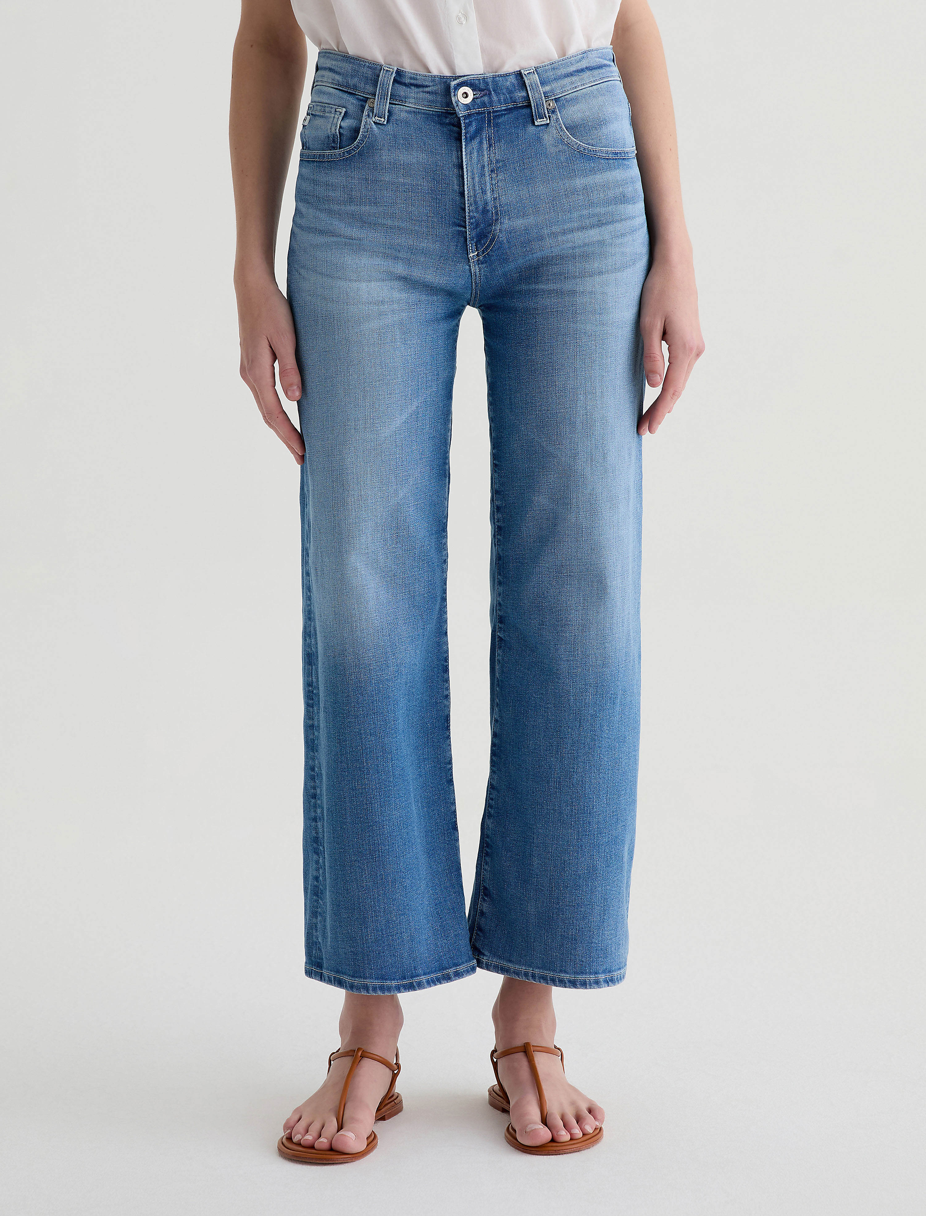 Women Saige Wide Leg Crop Oceanic at AG Jeans Official Store