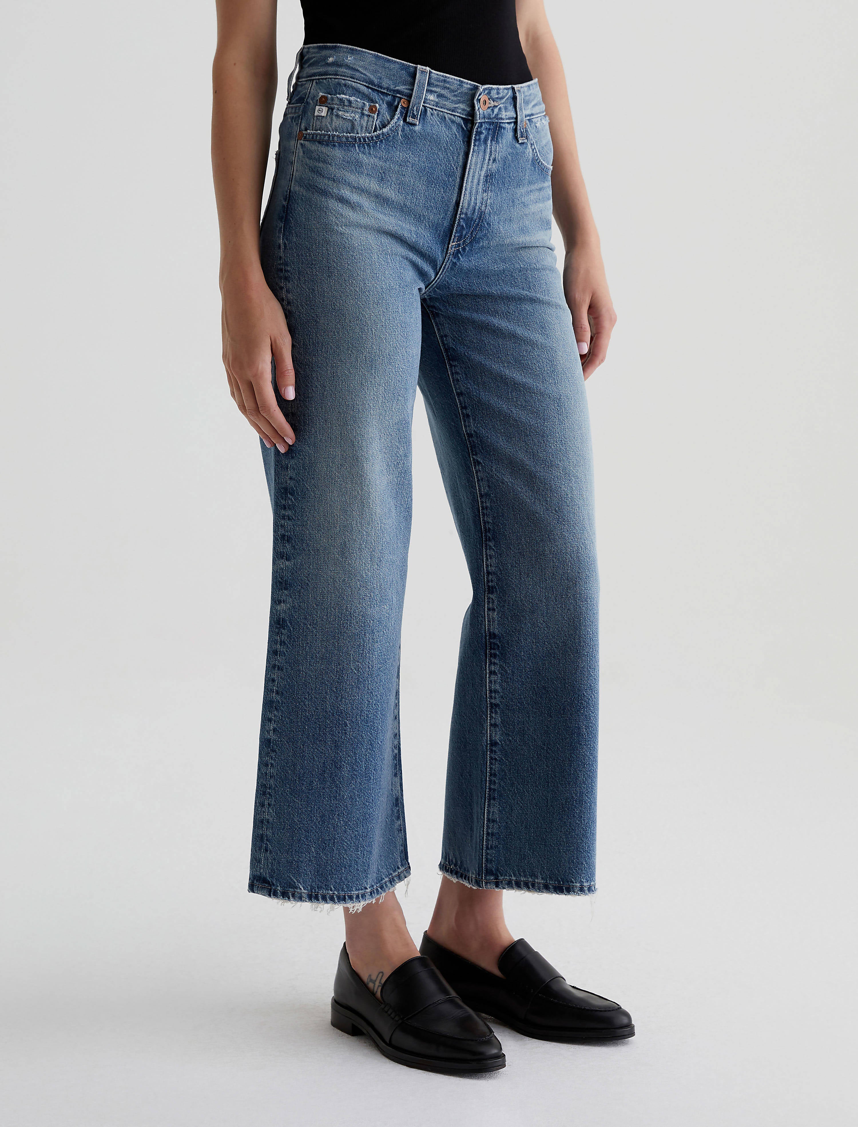 Women Saige Wide Leg Crop Castlebay at AG Jeans Official Store