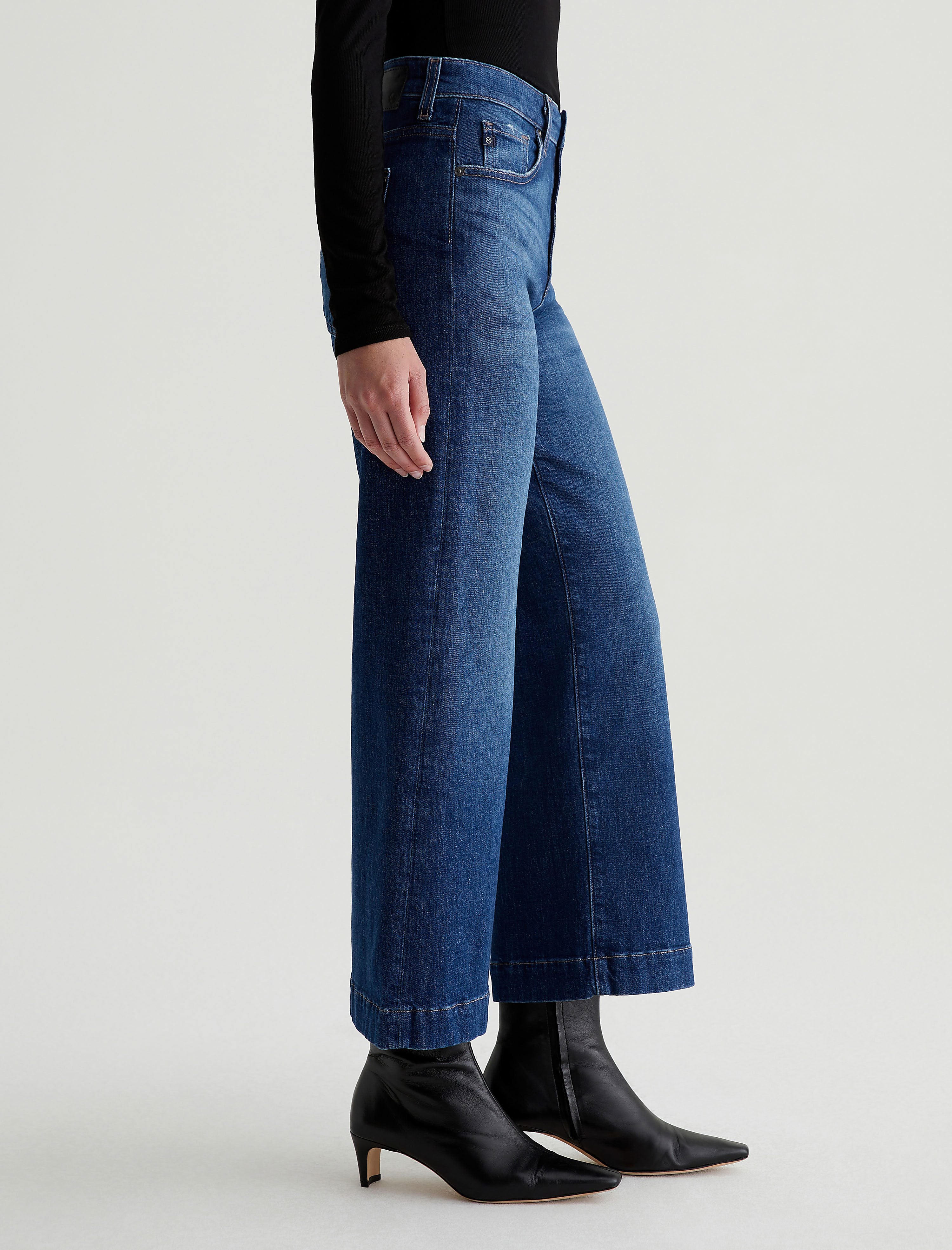 Women Saige Wide Leg Crop Mykonos at AG Jeans Official Store