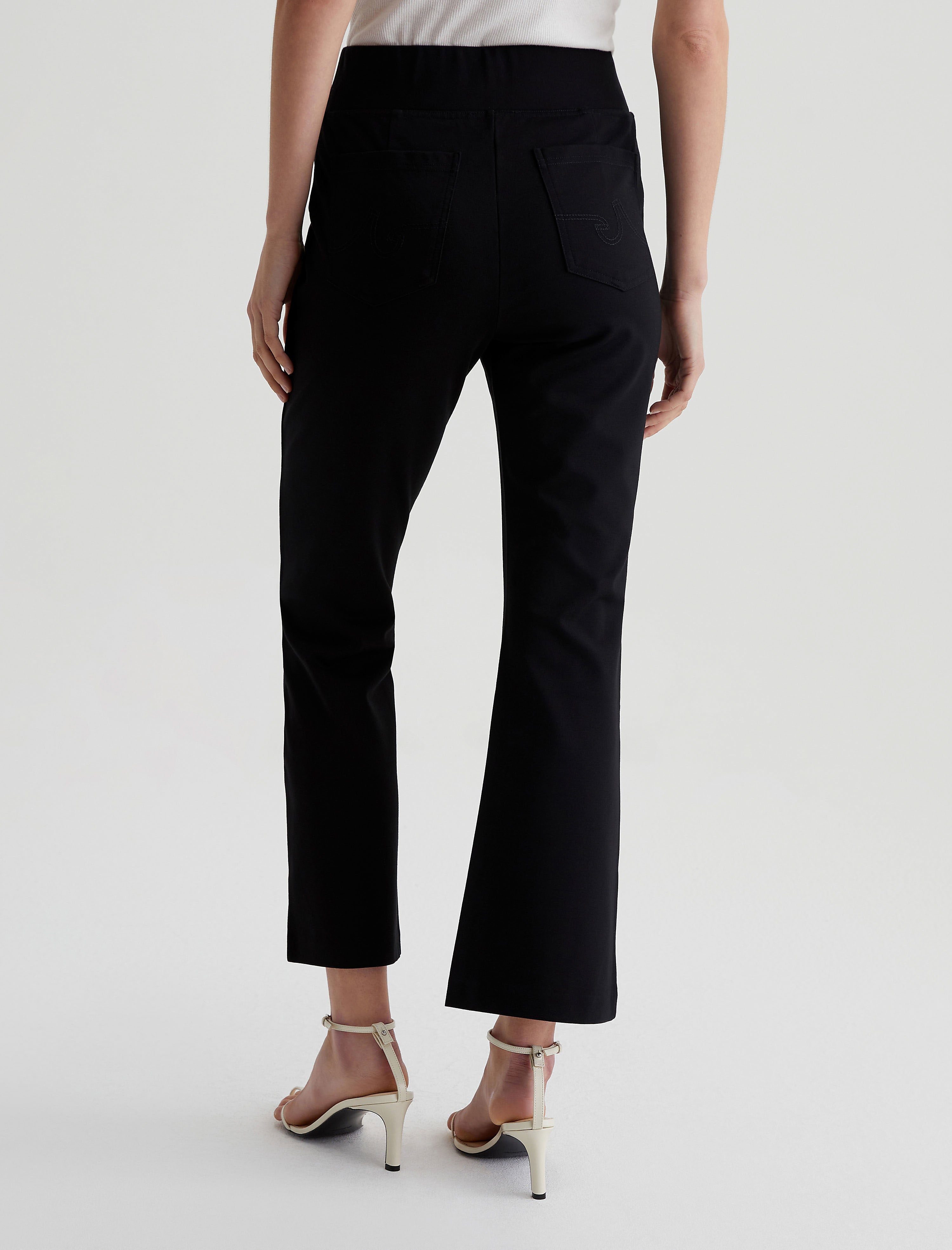 (取寄) AGジーンズ レディース サルマ プル-オン フレア イン スーパー ブラック AG Jeans women Salma Pull-On Flare in Super Black Super Black Women Salma 360° Super Black at AG Jeans Official Store