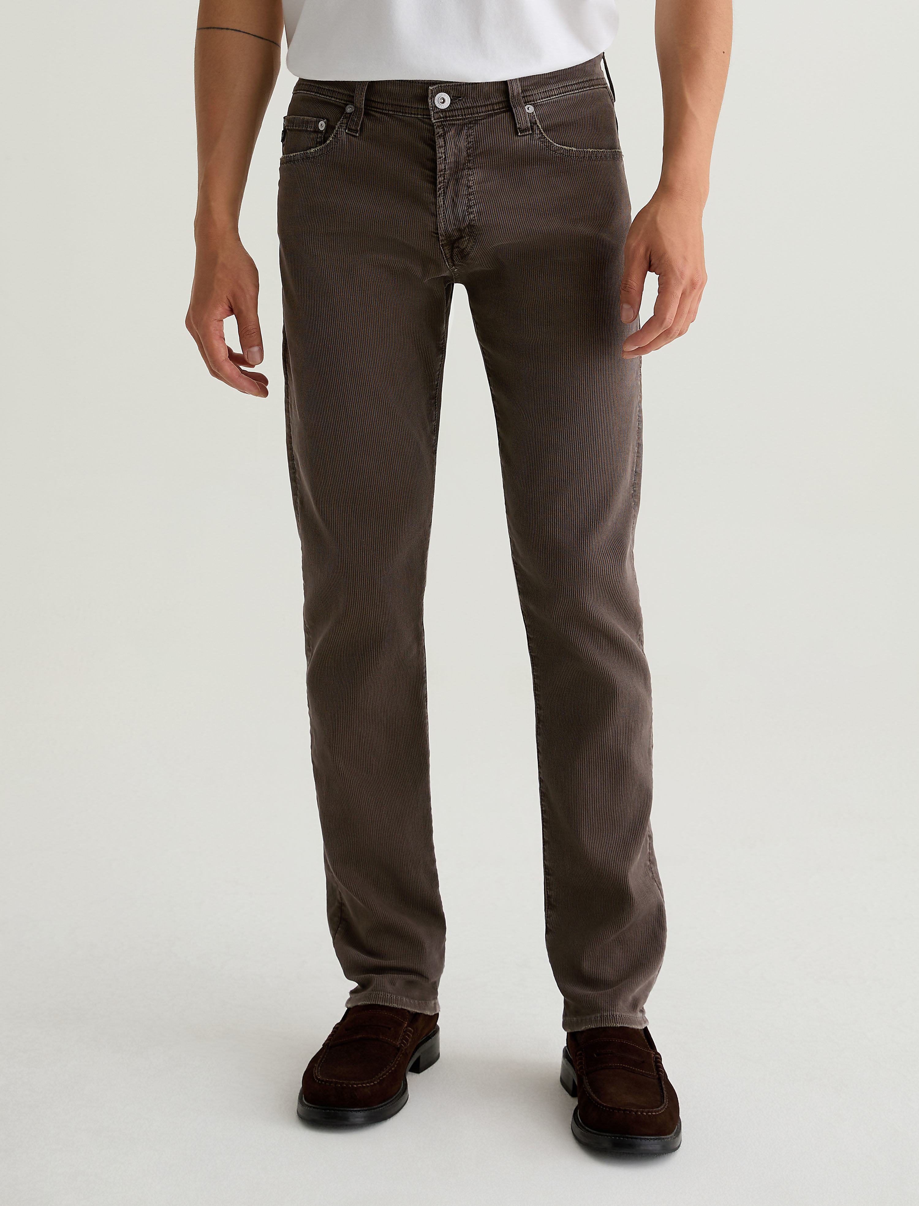 Men Tellis Bedford Corduroy 5 Years Sulfur Brown Slate at AG Jeans