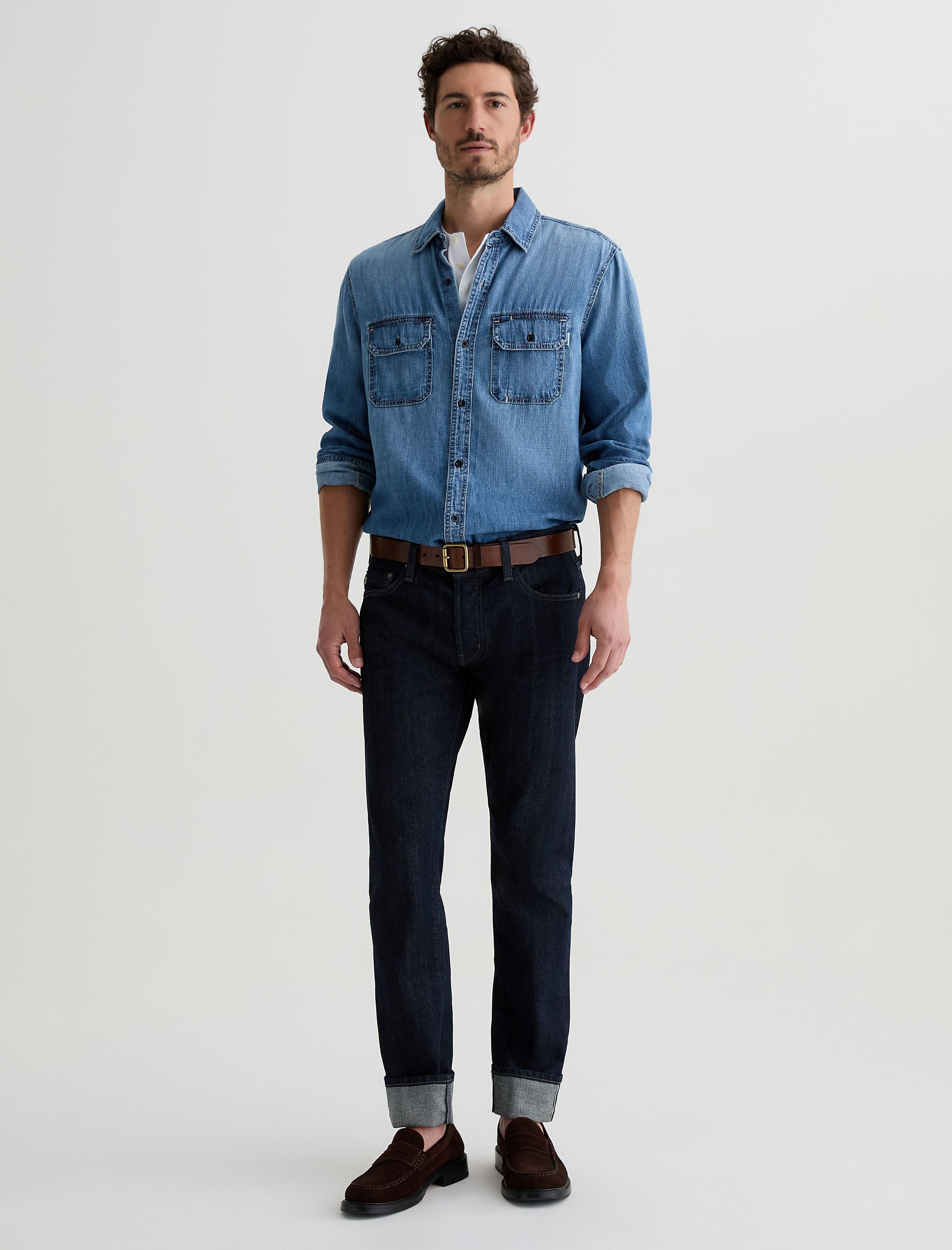 Men Tellis Selvage Cuffed 1 Year Post at AG Jeans Official Store