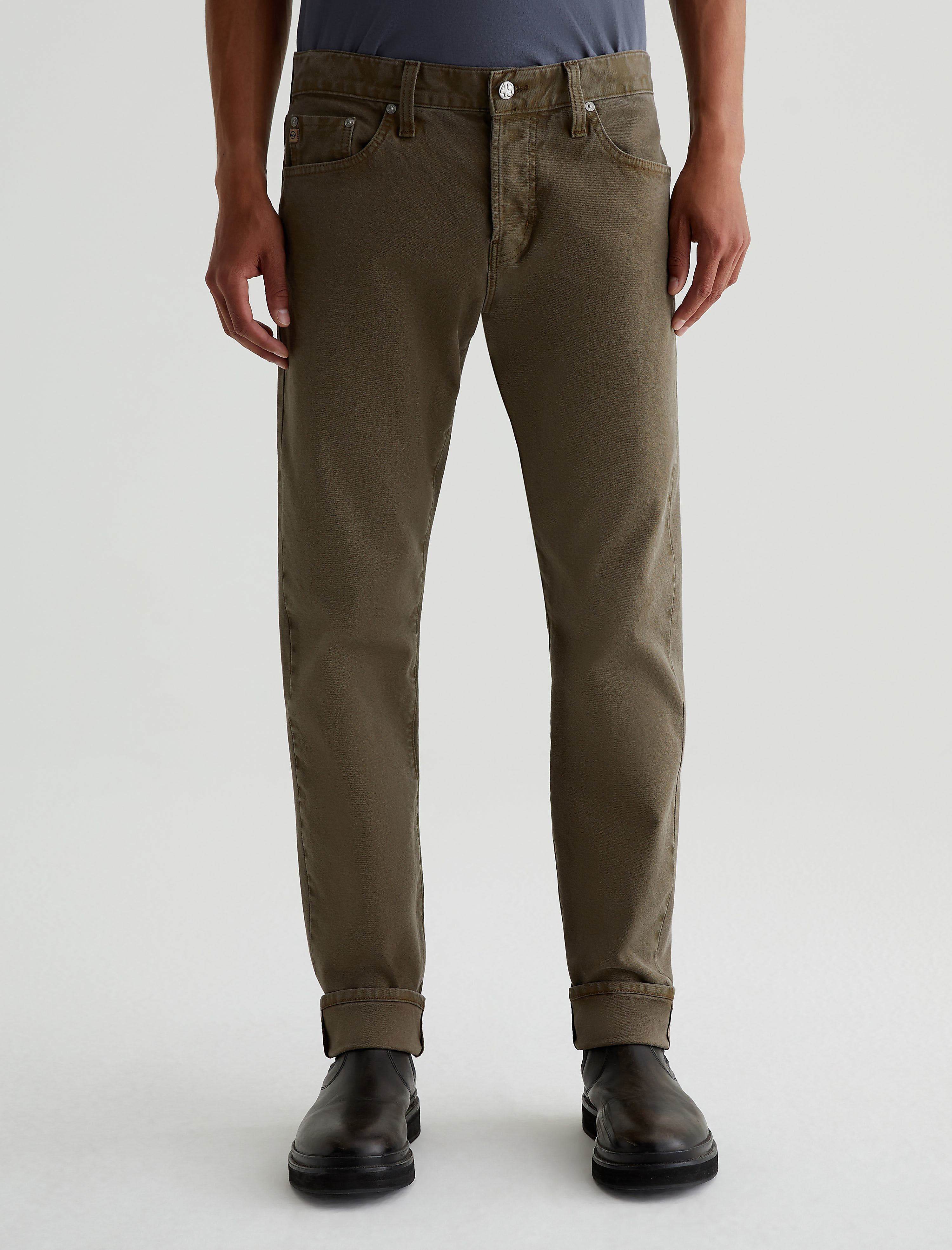 (取寄) AGジーンズ メンズ テリス モダン スリム レッグ デニム イン サルファー デューン ロゼ AG Jeans men Tellis Modern Slim Leg Denim in Sulfur Dune Rose Sulfur Dune Rose Men Tellis Sulfur Dried Cedar at AG Jeans Official Store