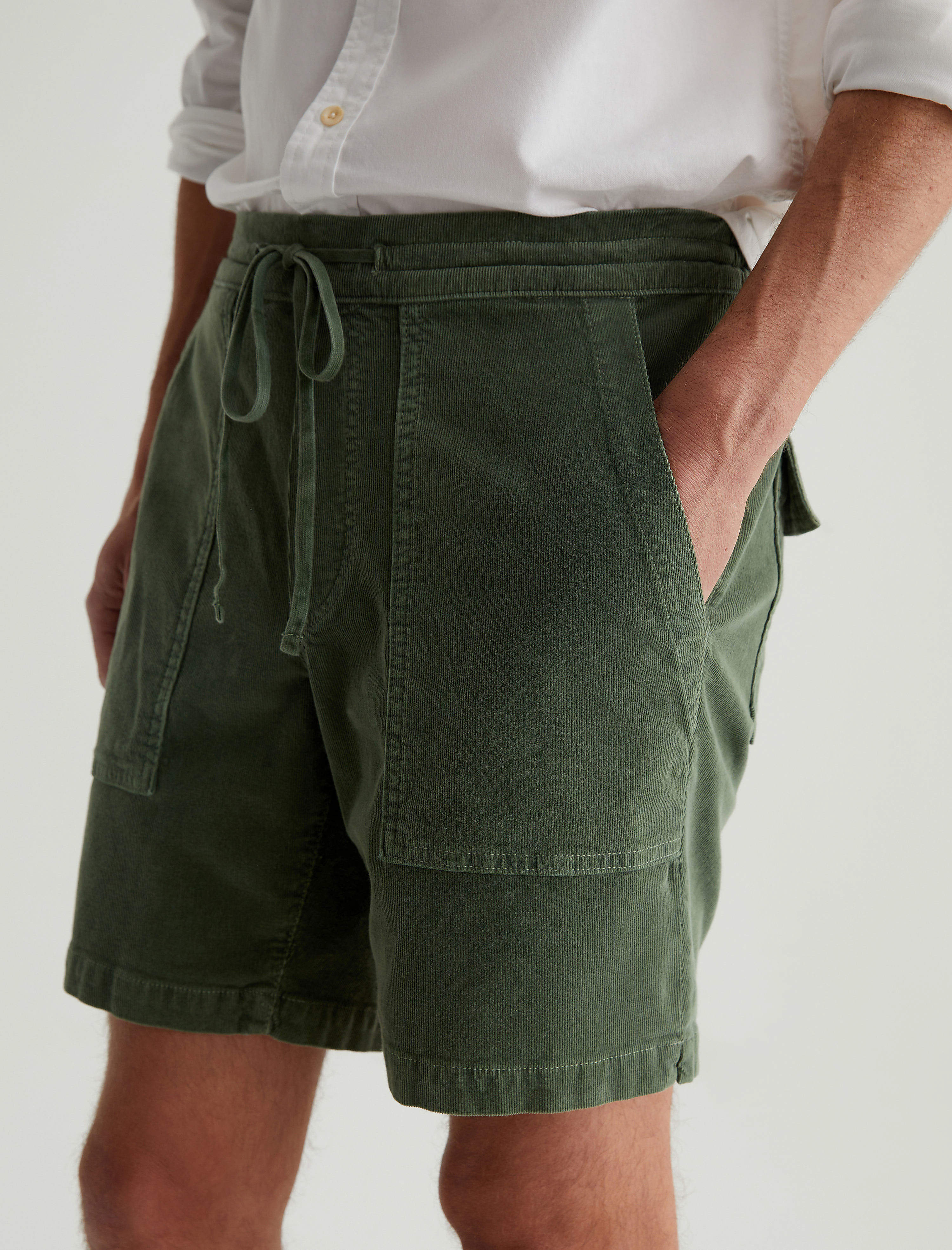 パンツ RRL / corduroy cargo shorts GYXHPTD Summer Japanese Retro Corduroy Multi-Pocket Cargo