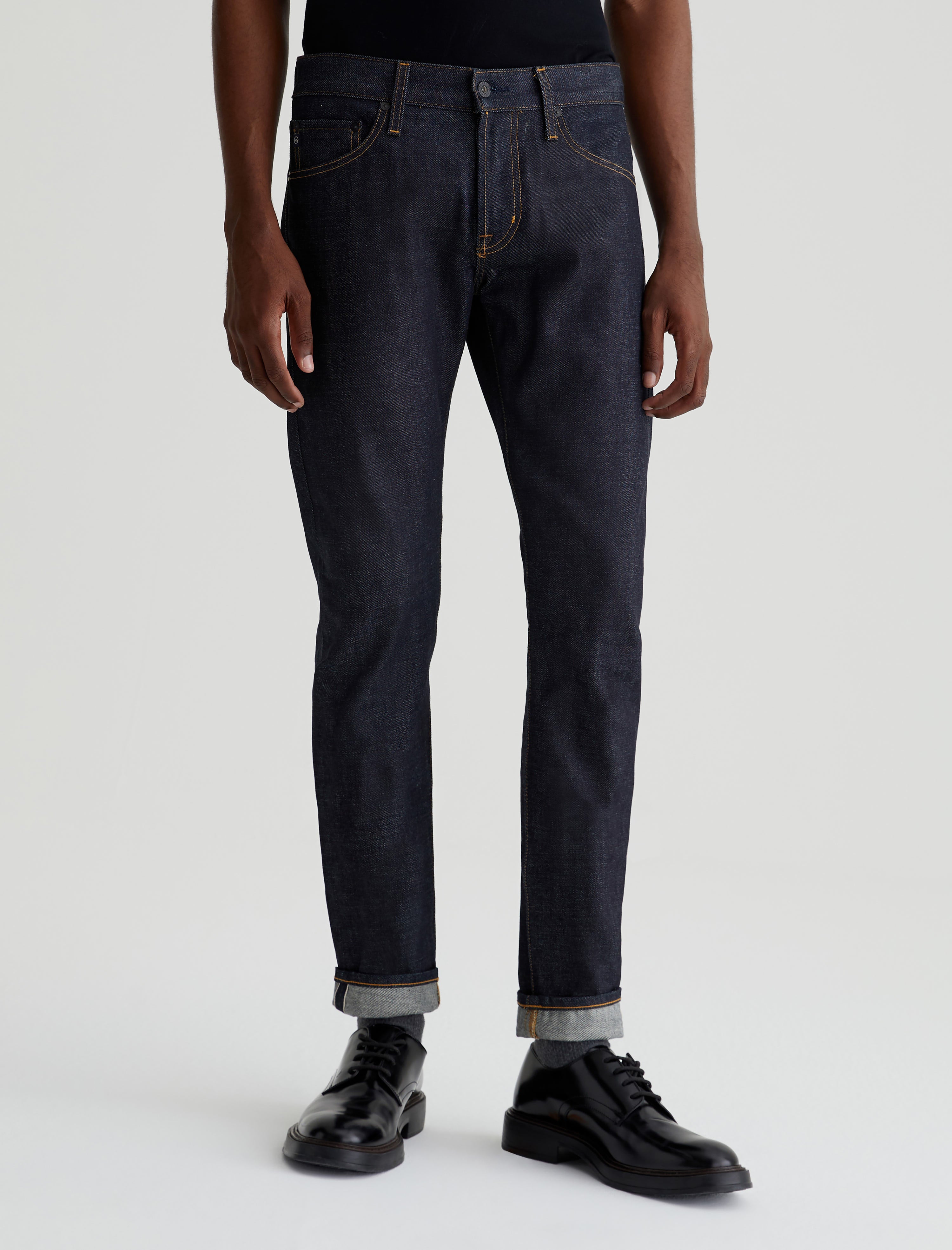 The Pen Slim 14oz 4-Way Stretch Selvedge Denim Jeans in Mani – Iron Pyrite  Production