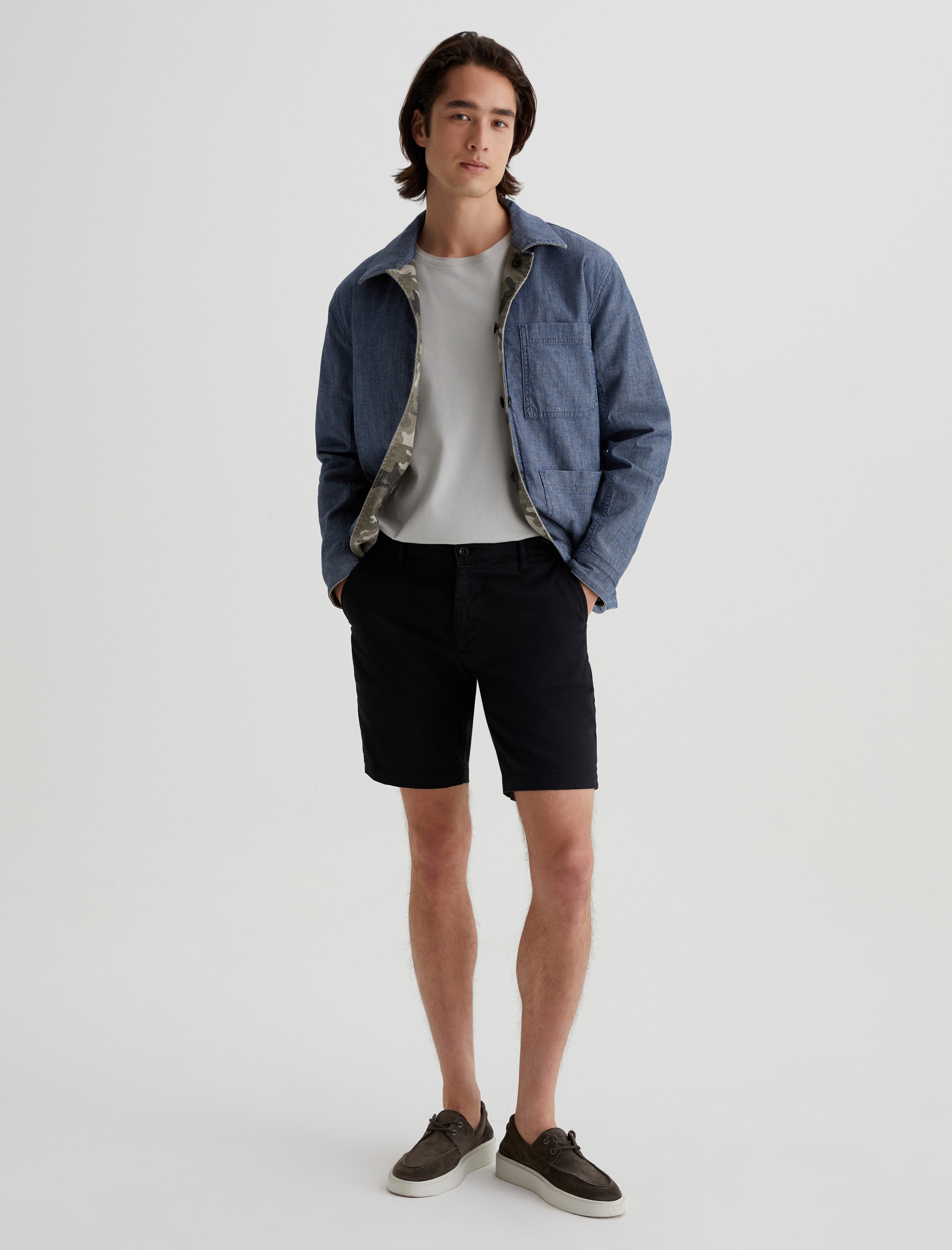 Wanderer Short Super Black Slim Trouser Short Men Bottom Photo 1