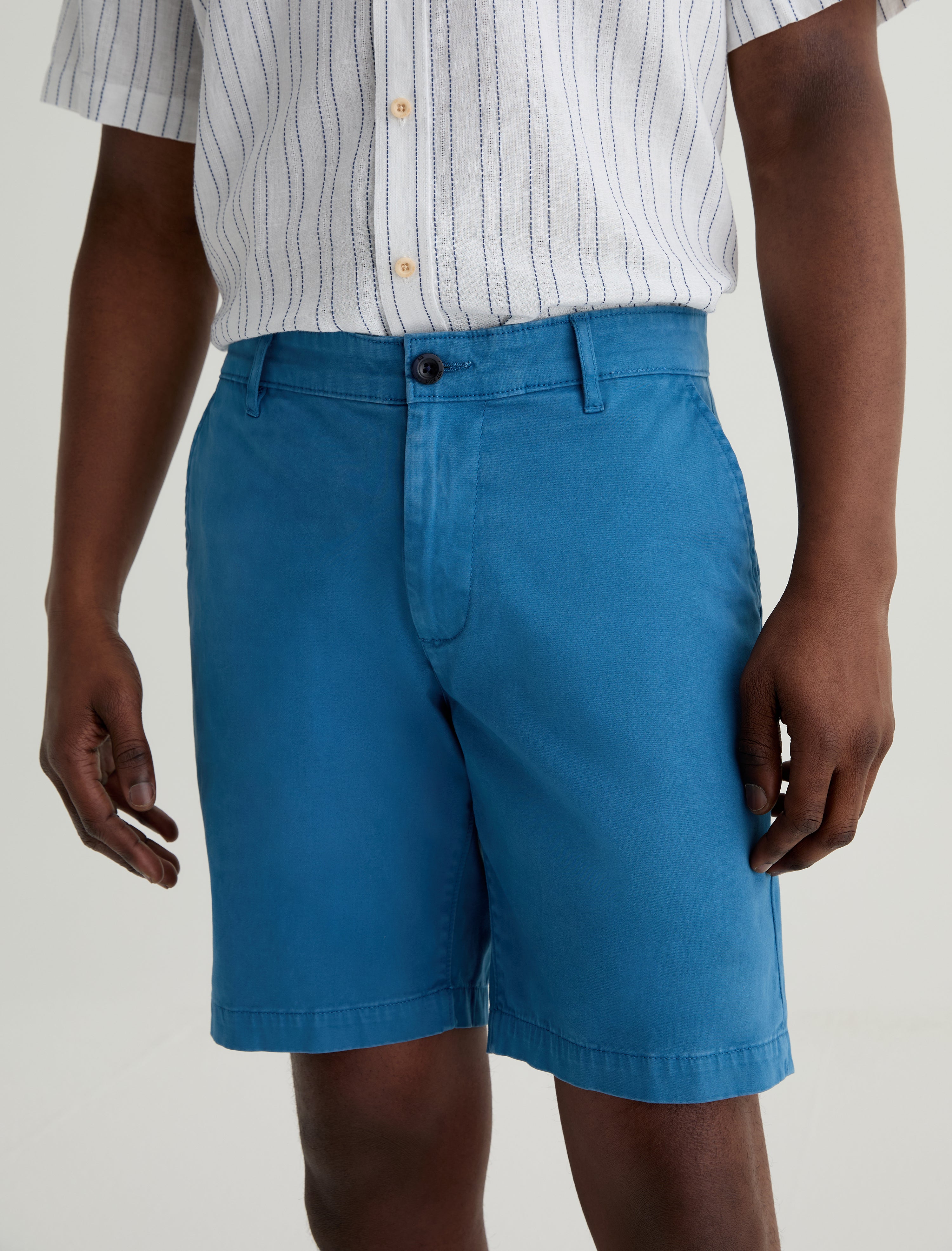 Wanderer Short Sulfur Baja Blue Slim Trouser Short Men Bottom Photo 3