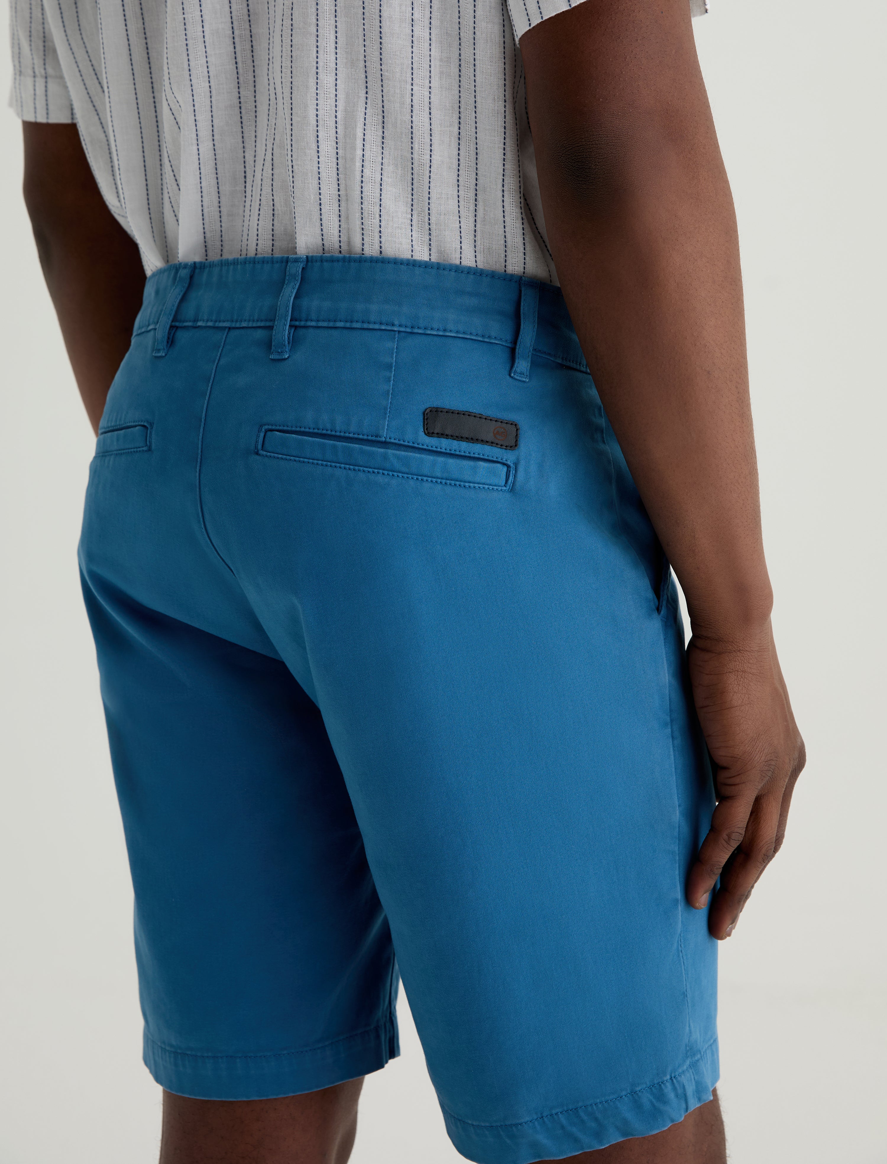 Wanderer Short Sulfur Baja Blue Slim Trouser Short Men Bottom Photo 6