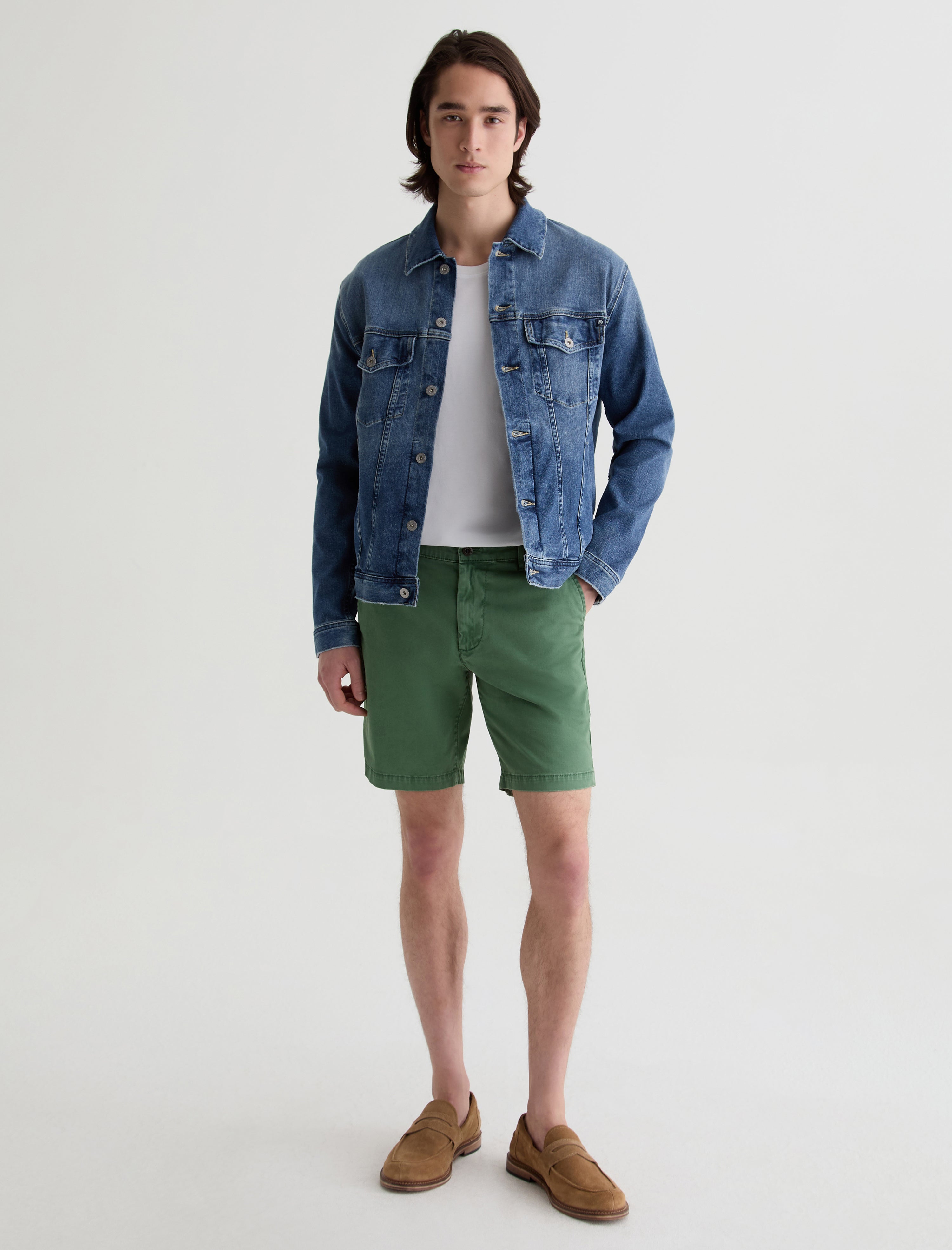 Wanderer Short Sulfur Cilantro Slim Trouser Short Men Bottom Photo 1
