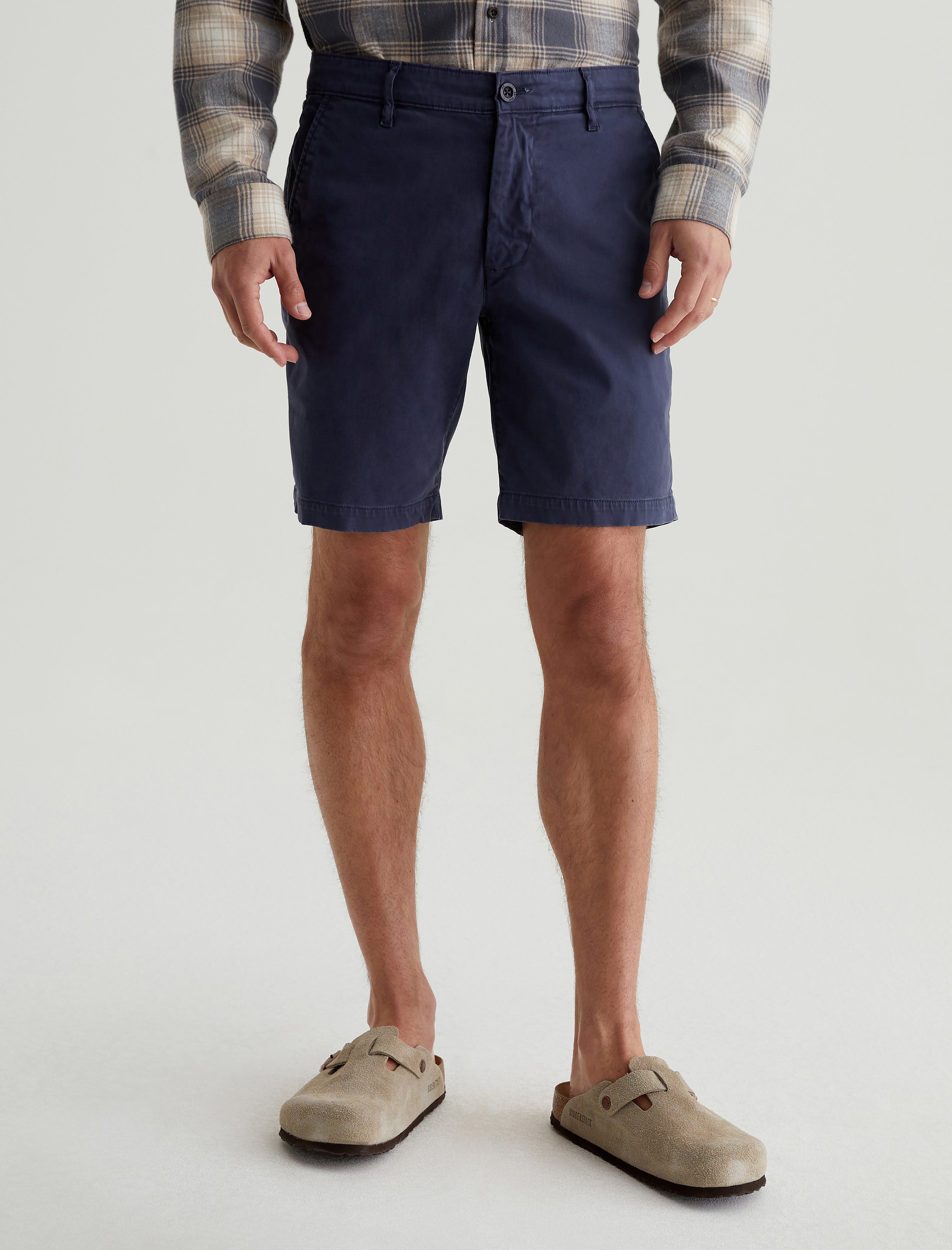 Wanderer Short Sulfur Pacific Midnight Slim Trouser Short Men Bottom Photo 2