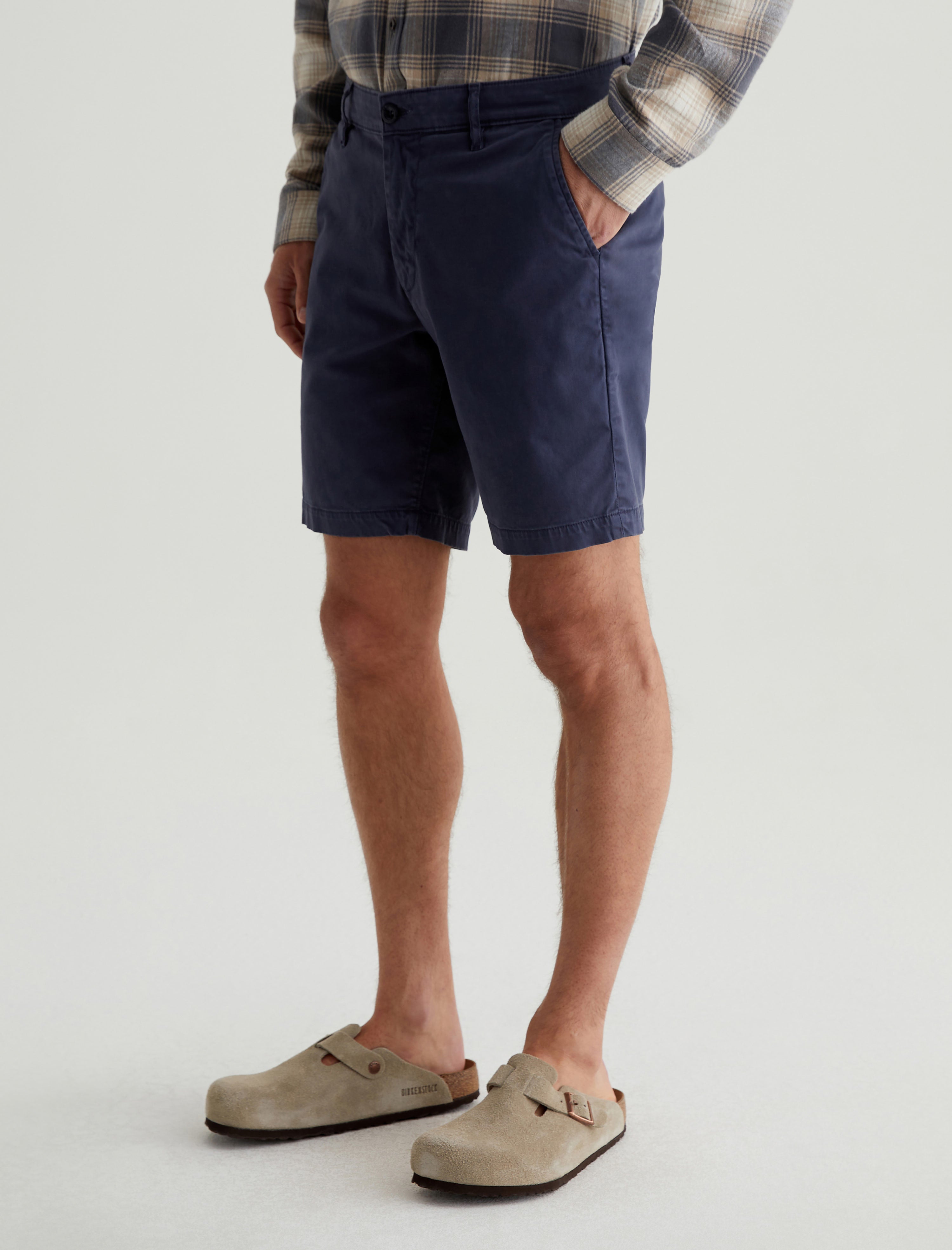 Wanderer Short Sulfur Pacific Midnight Slim Trouser Short Men Bottom Photo 5