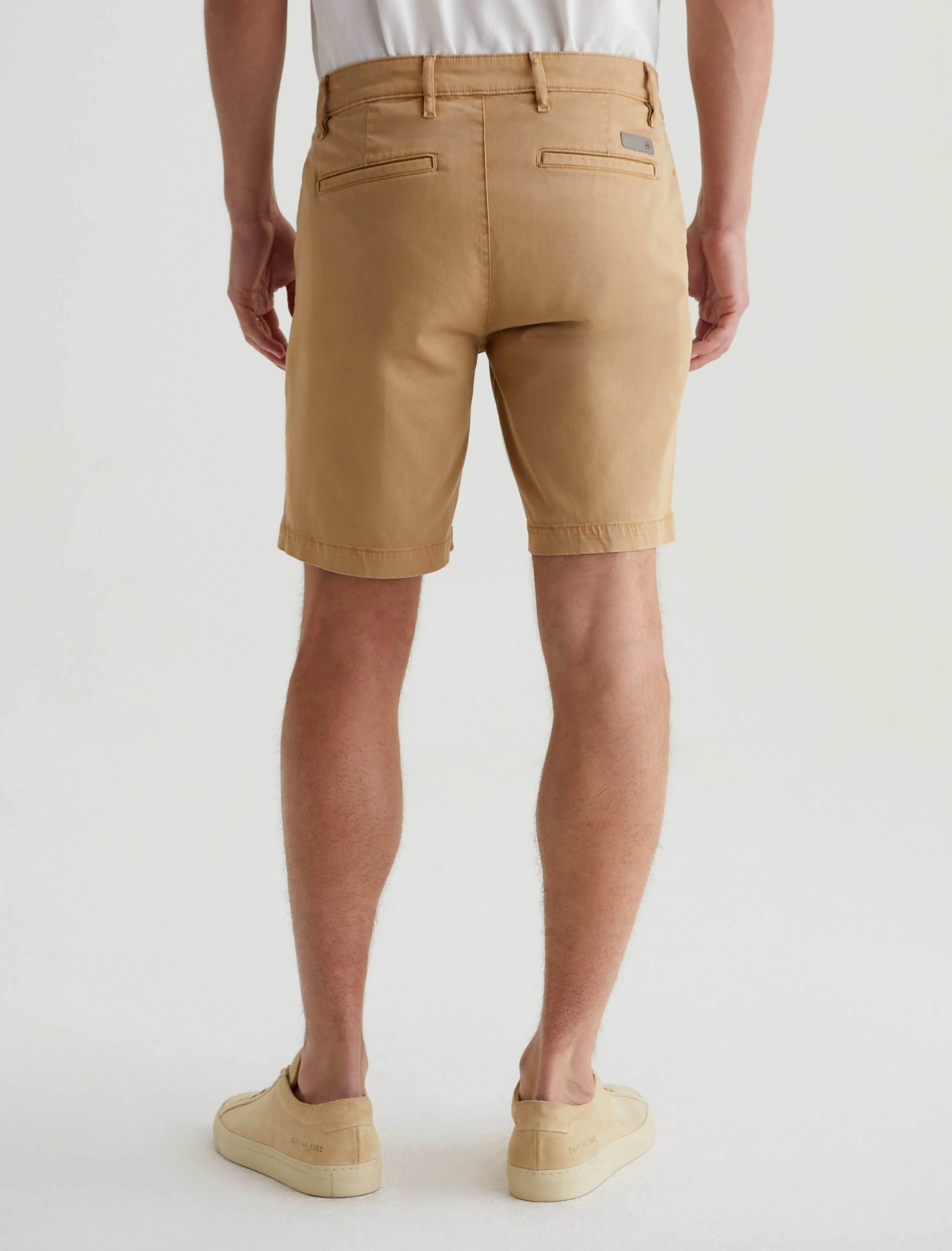 Wanderer Short Sulfur Tawny Beige Slim Trouser Short Men Bottom Photo 7