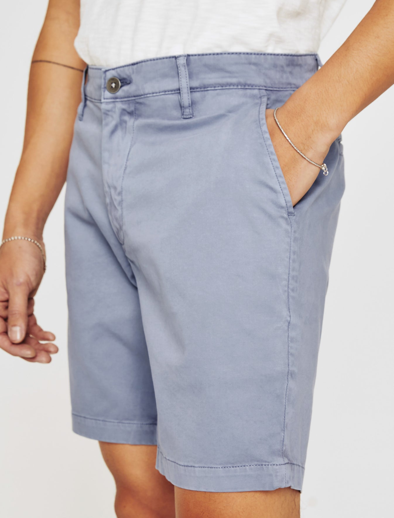 Wanderer Short Sulfur Worn Indigo Slim Trouser Short Men Bottom Photo 3