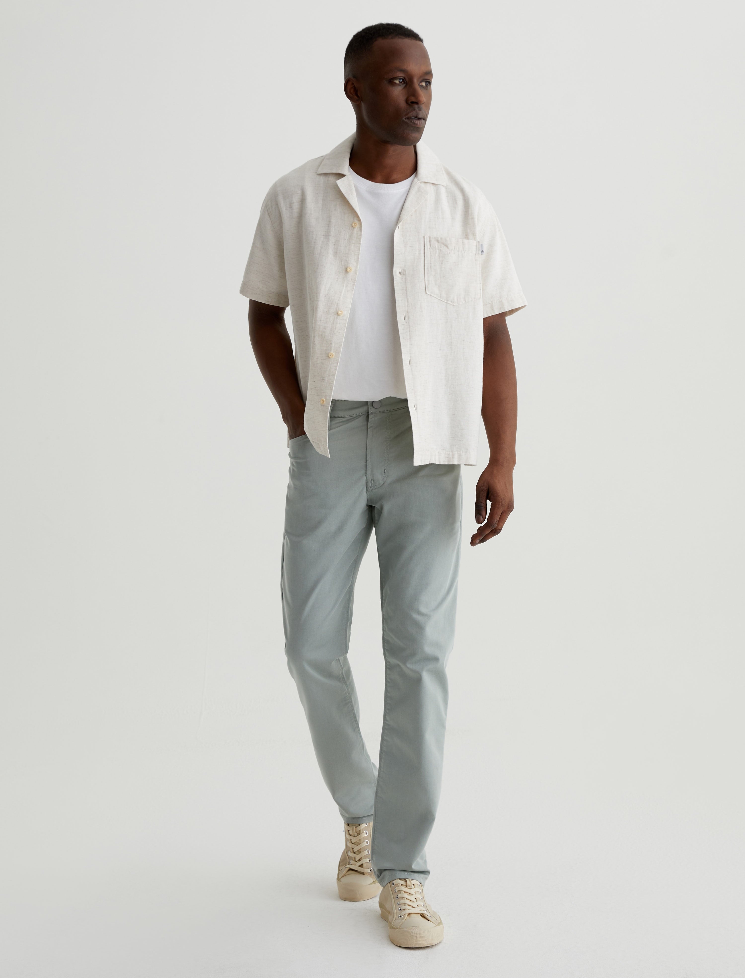 Tellis Commuter Performance Matcha Latte Airluxe™ Modern Slim Men Bottom Photo 1