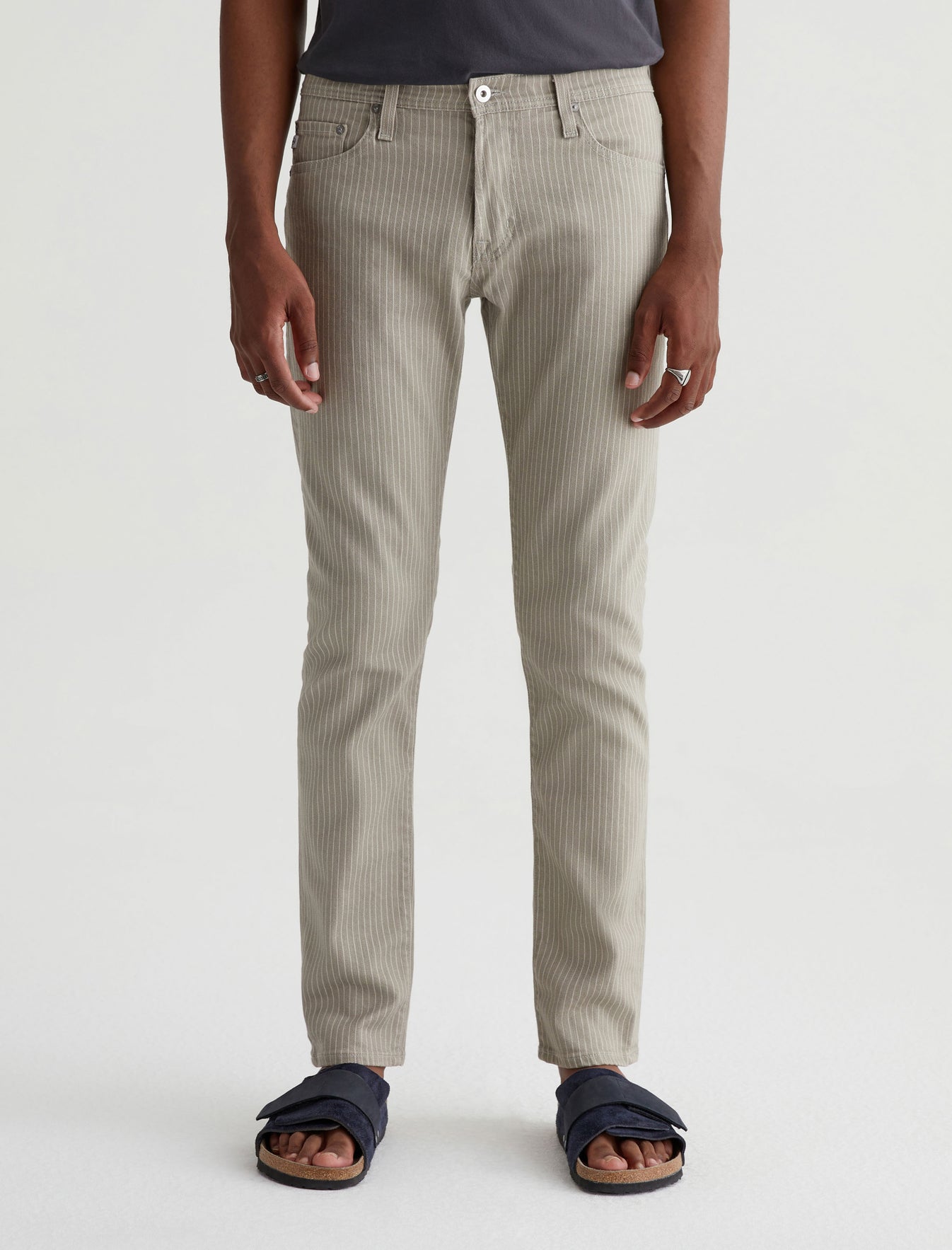 Tellis Polar Khaki Multi Modern Slim Mens bottom Photo 2