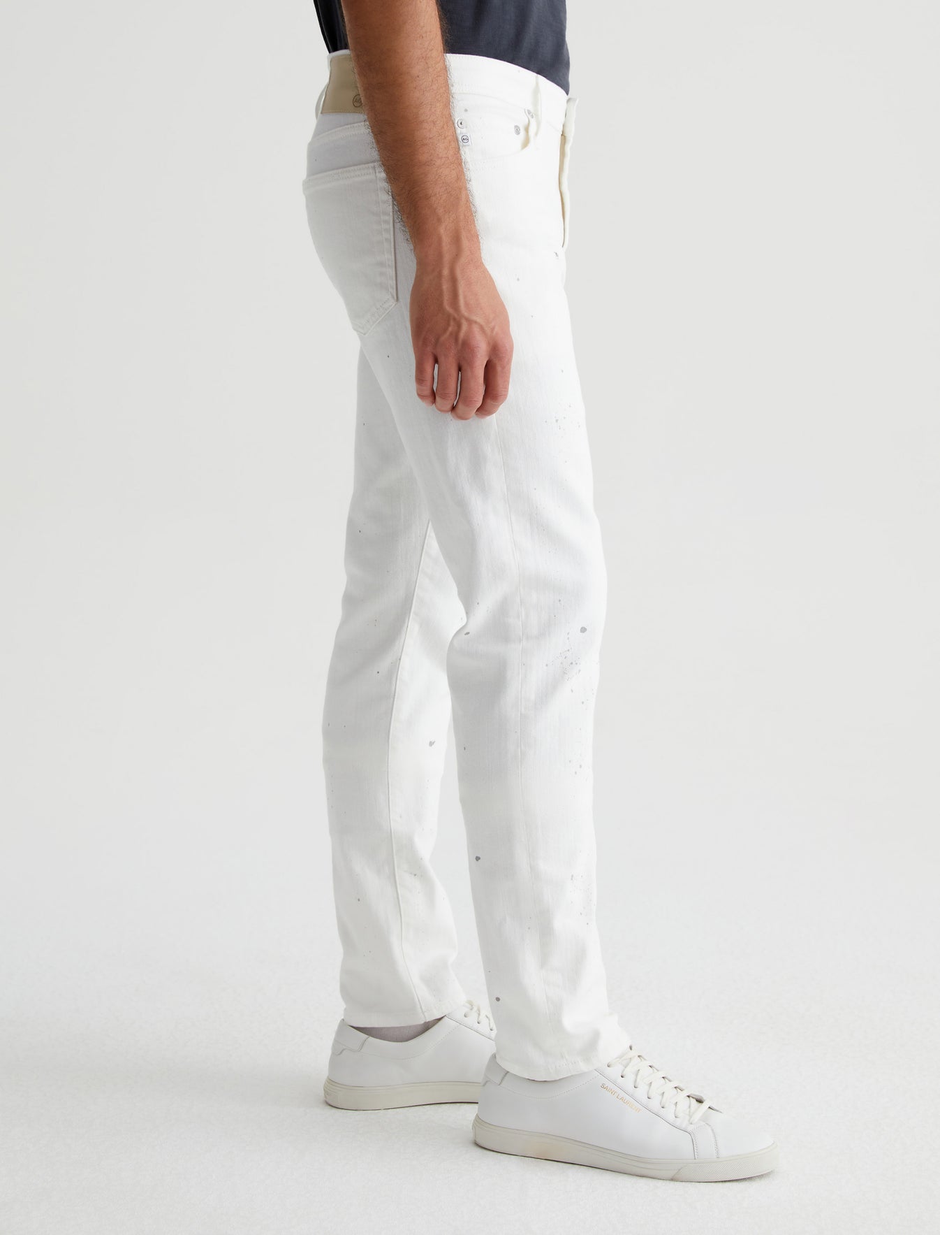Tellis True White Painted Modern Slim Mens bottom Photo 2