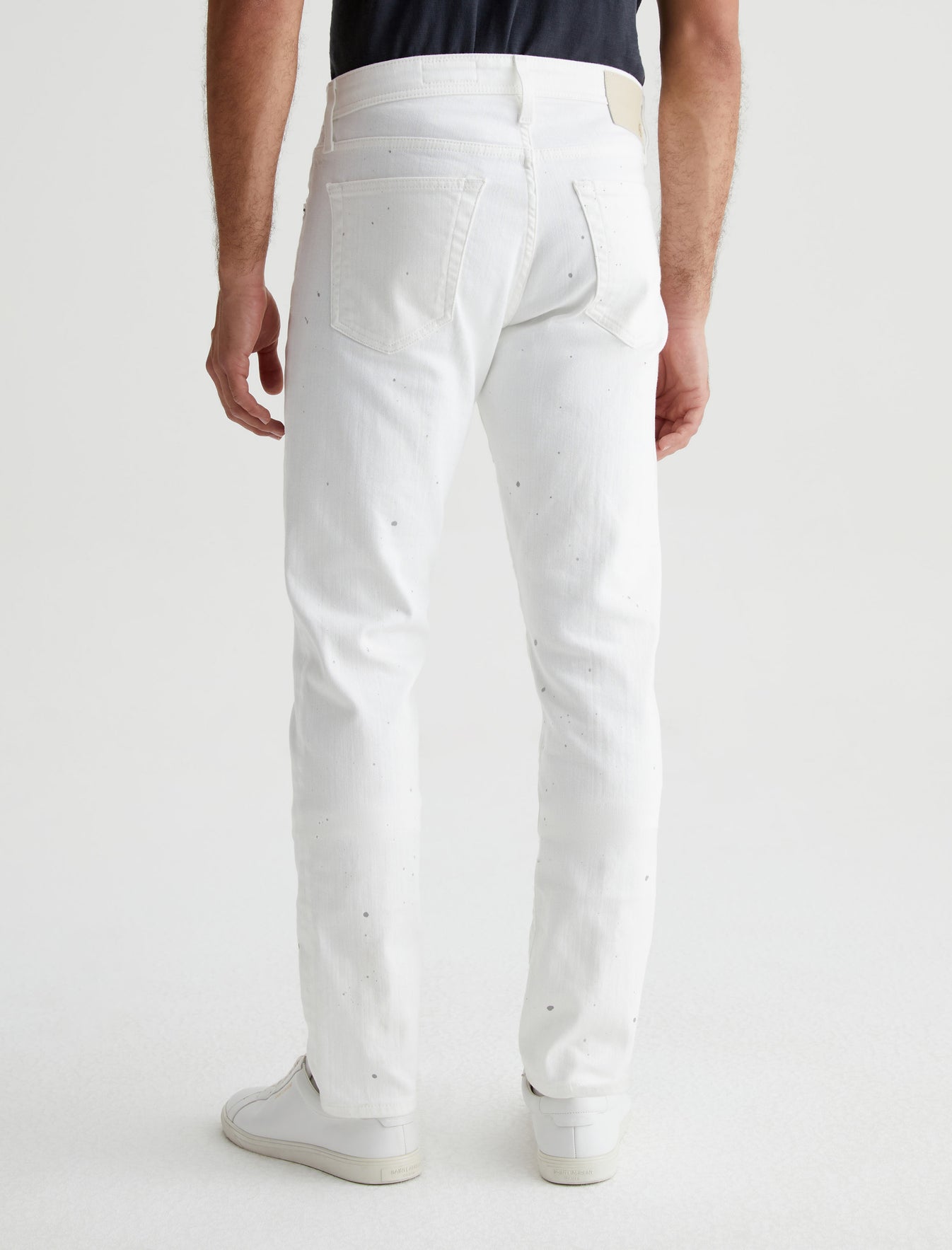 Tellis True White Painted Modern Slim Mens bottom Photo 6