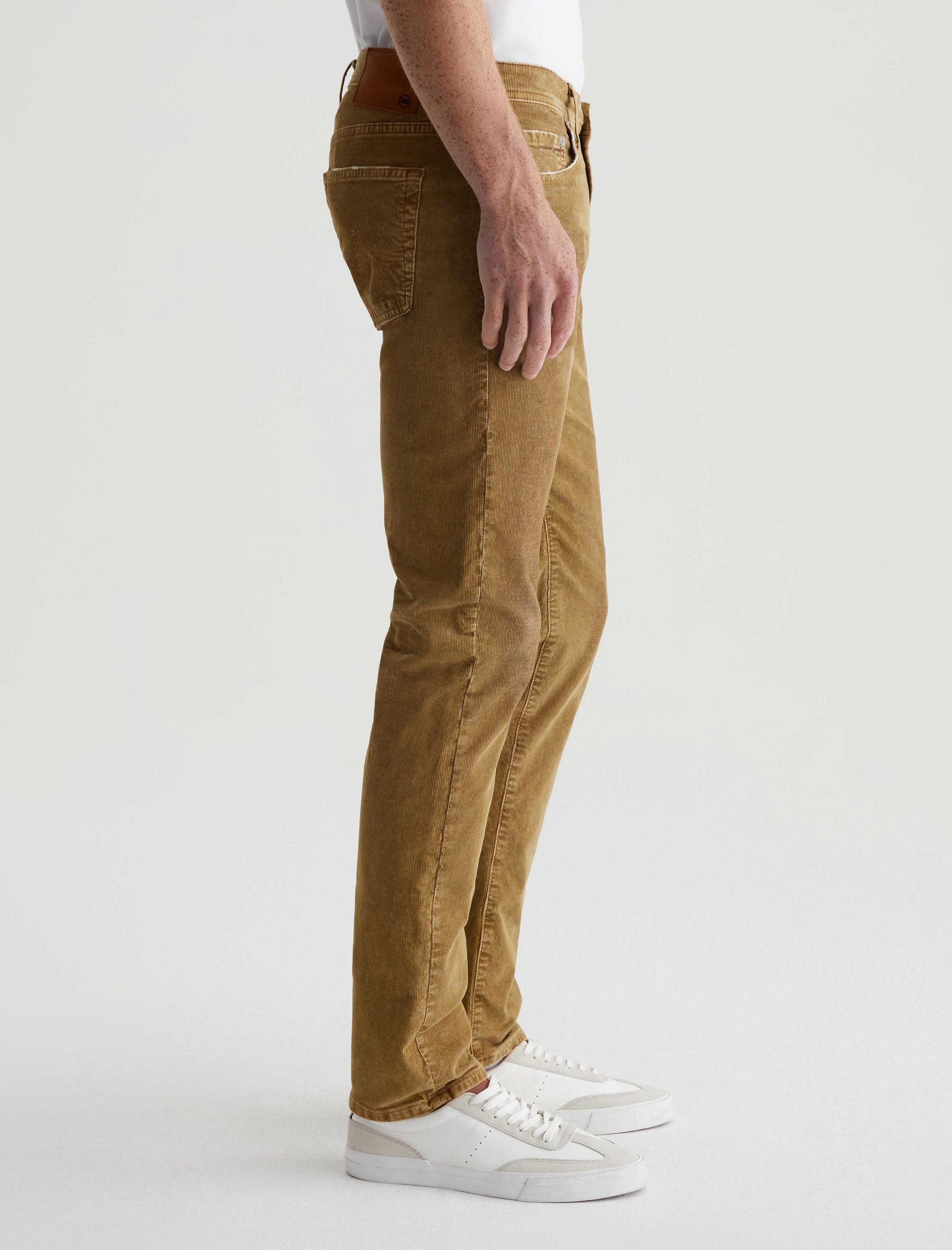 Tellis Corduroy 10 Years Sulfur Vintage Coin AG-ed™ Corduroy Modern Slim Men Bottom Photo 4
