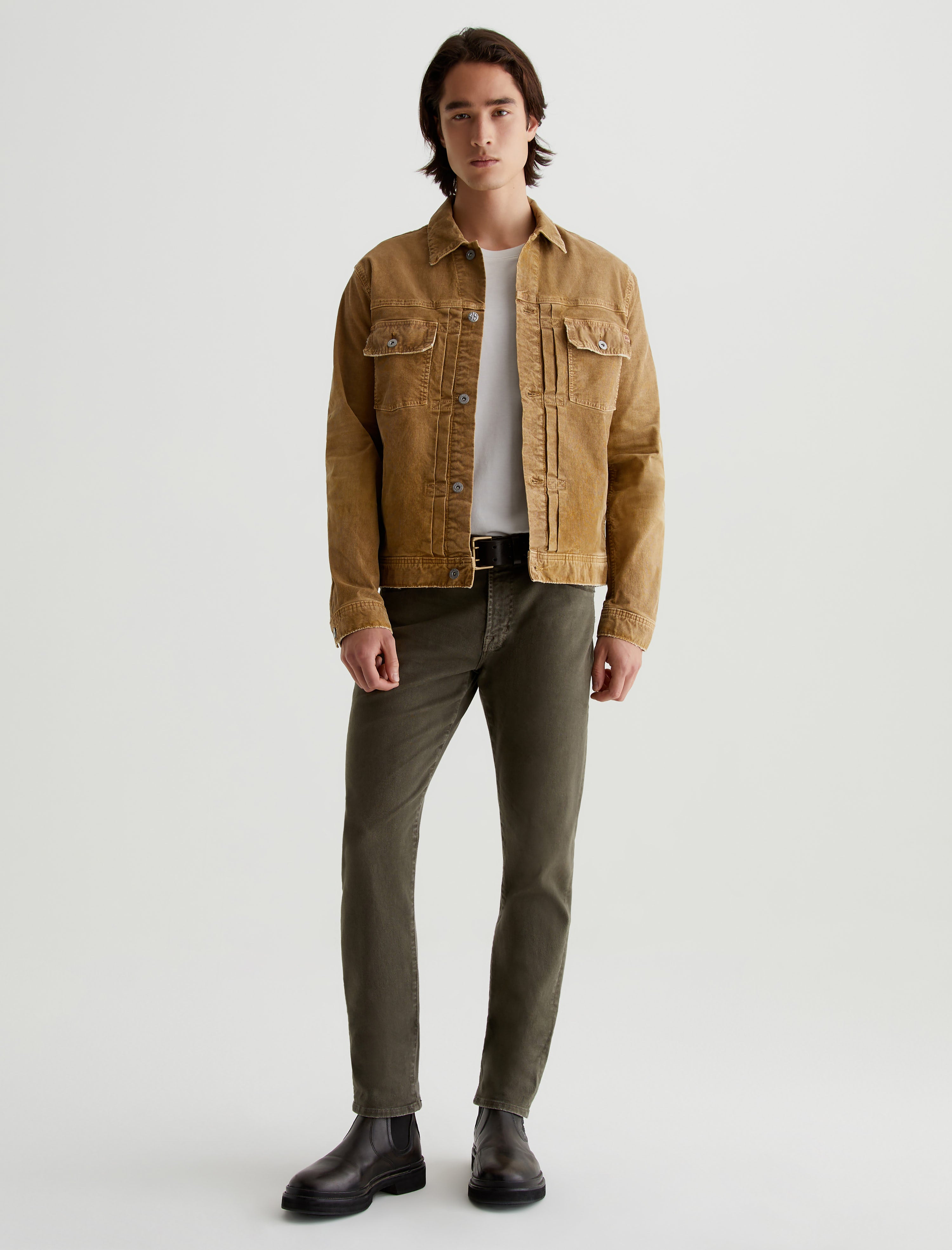 Tellis 7 Years Sulfur Dried Cedar Modern Slim AG Cloud Soft Denim™ Men Bottom Photo 1