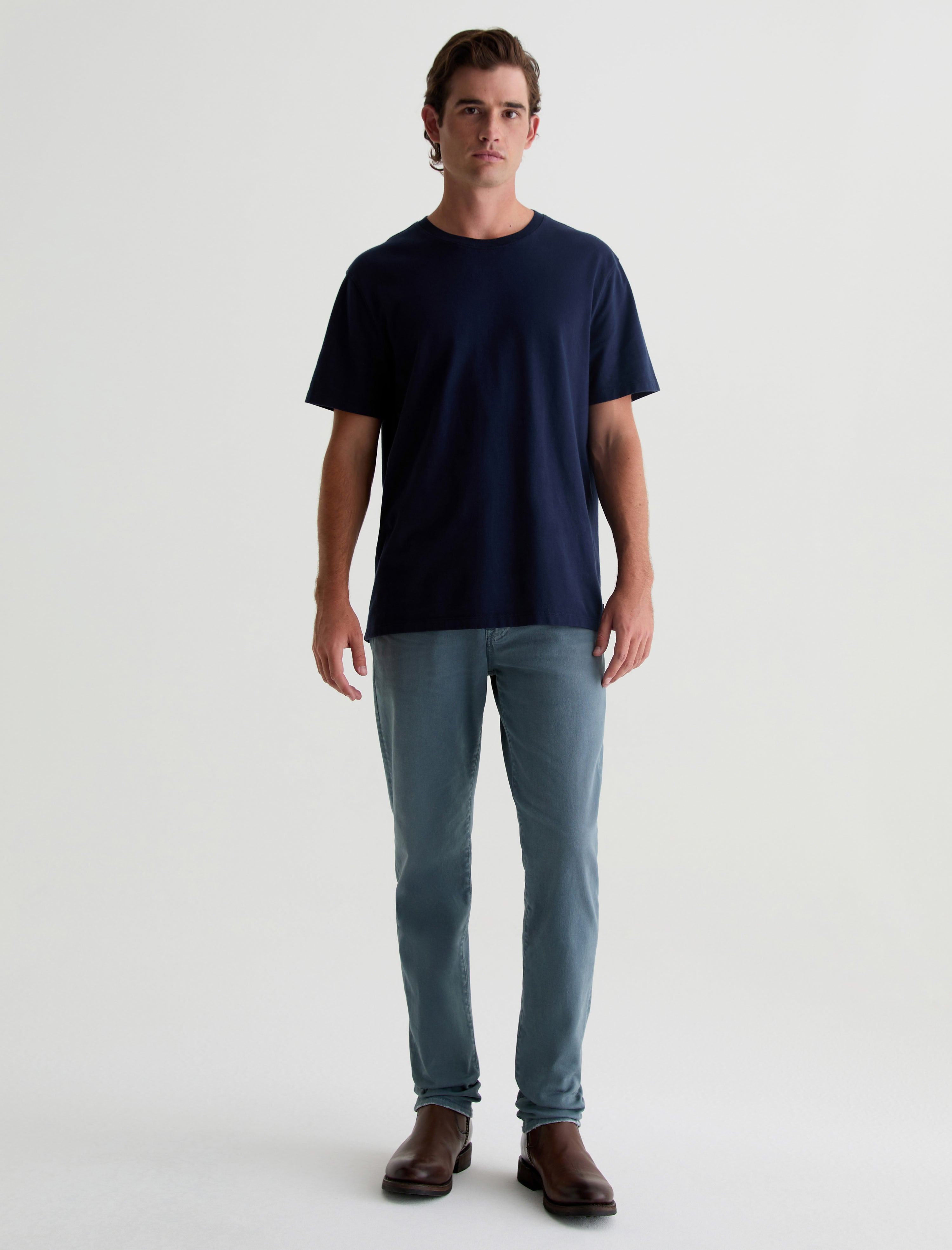 Tellis 7 Years Sulfur Hazy Lake AG-ed™ Modern Slim AG Cloud Soft Denim™ Men Bottom Photo 1