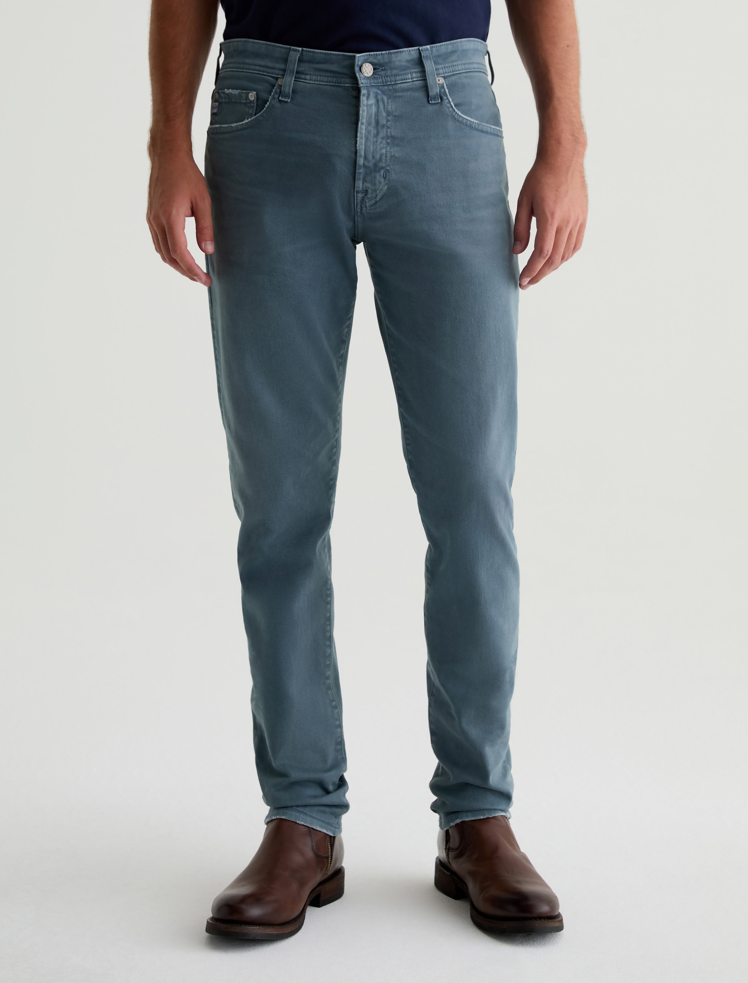 Tellis 7 Years Sulfur Hazy Lake AG-ed™ Modern Slim AG Cloud Soft Denim™ Men Bottom Photo 2