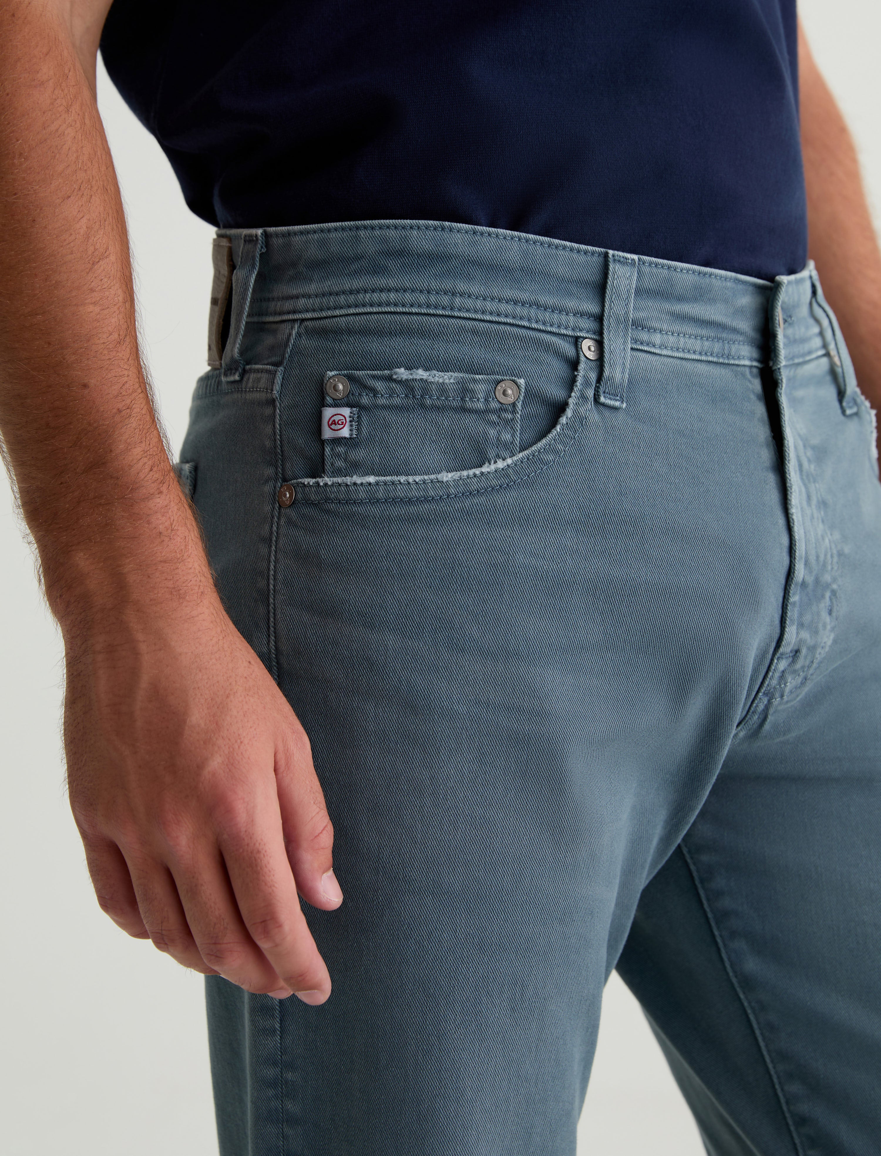 Tellis 7 Years Sulfur Hazy Lake AG-ed™ Modern Slim AG Cloud Soft Denim™ Men Bottom Photo 3
