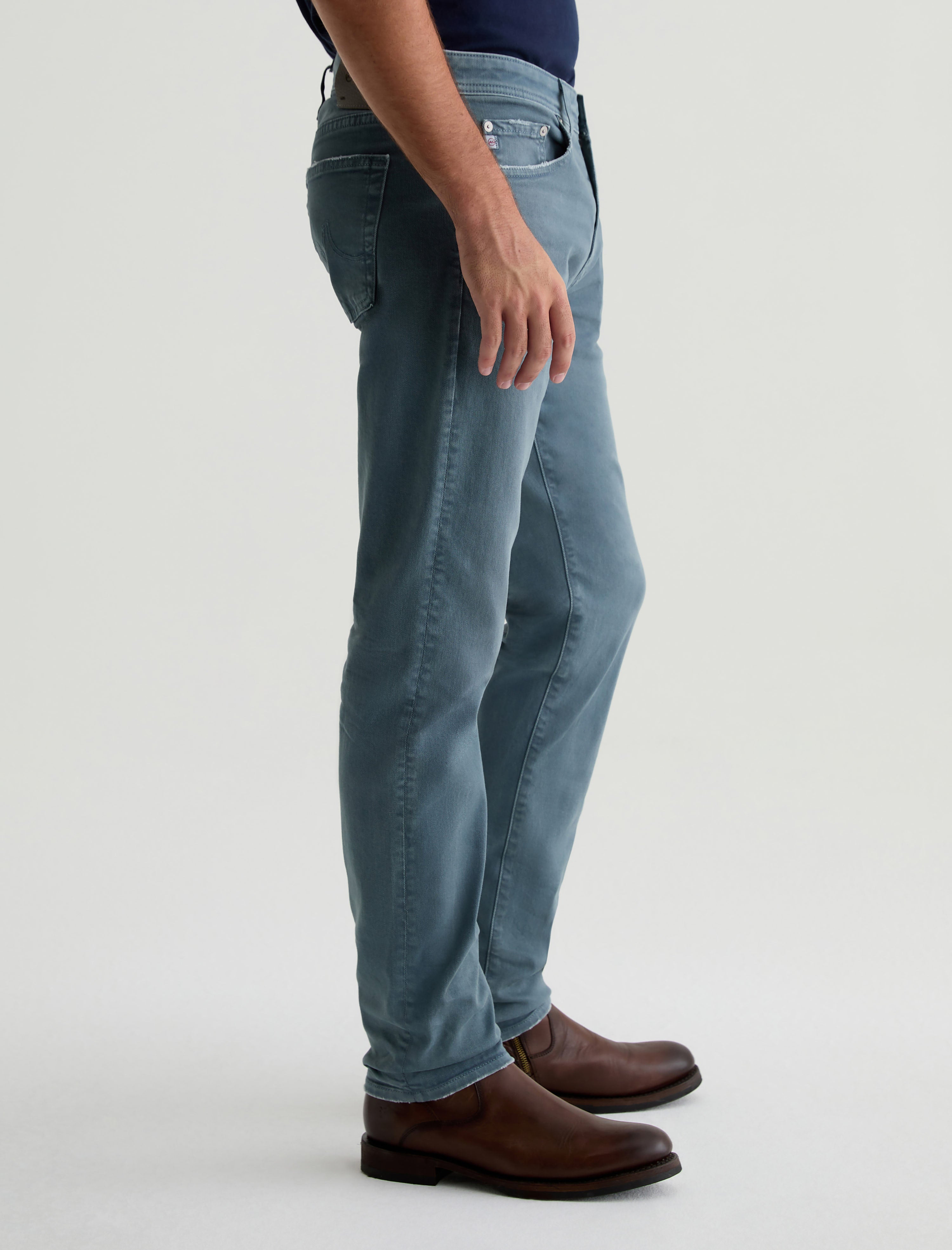 Tellis 7 Years Sulfur Hazy Lake AG-ed™ Modern Slim AG Cloud Soft Denim™ Men Bottom Photo 4