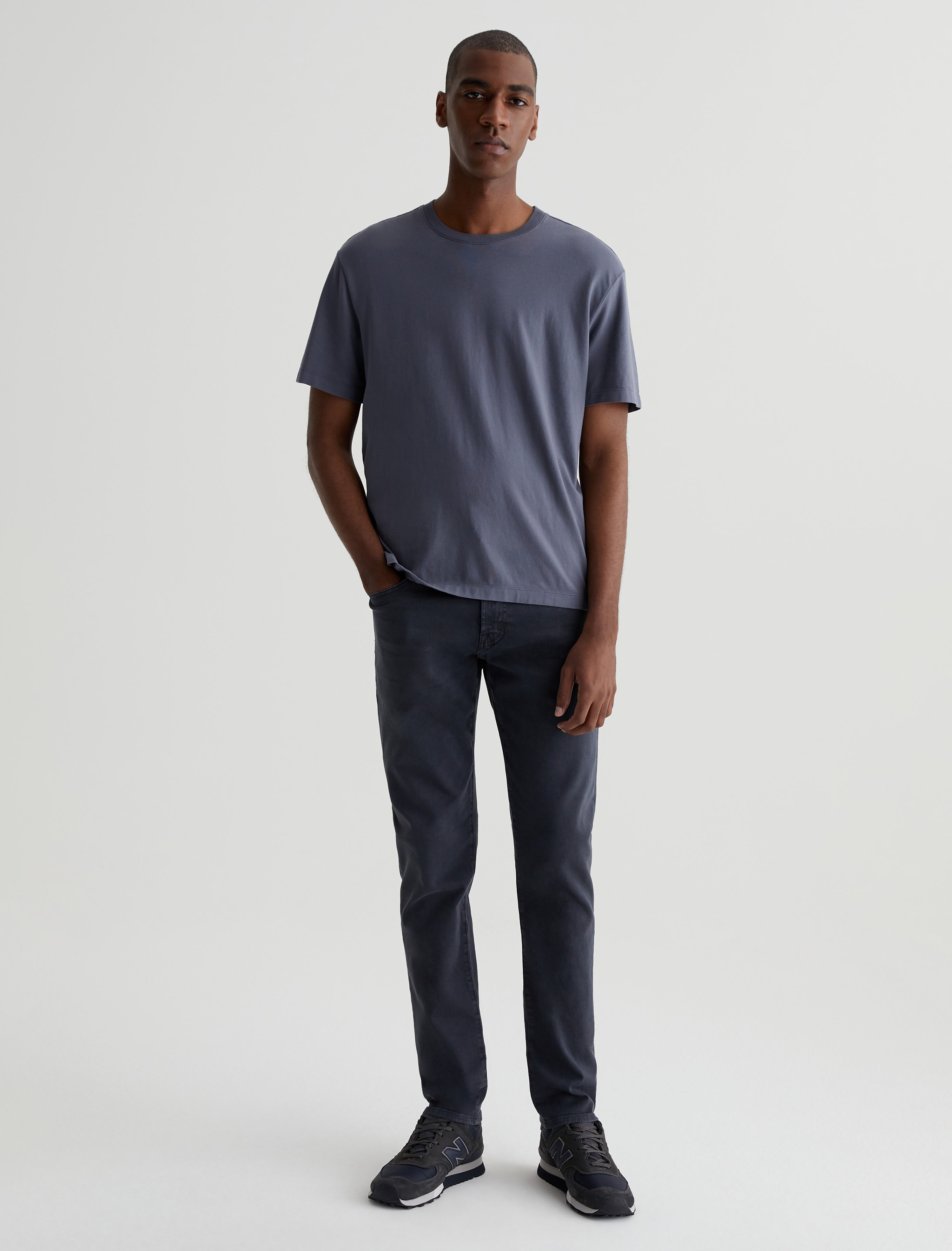 Tellis 7 Years Sulfur Pure Black Modern Slim Men Bottom  Photo 1