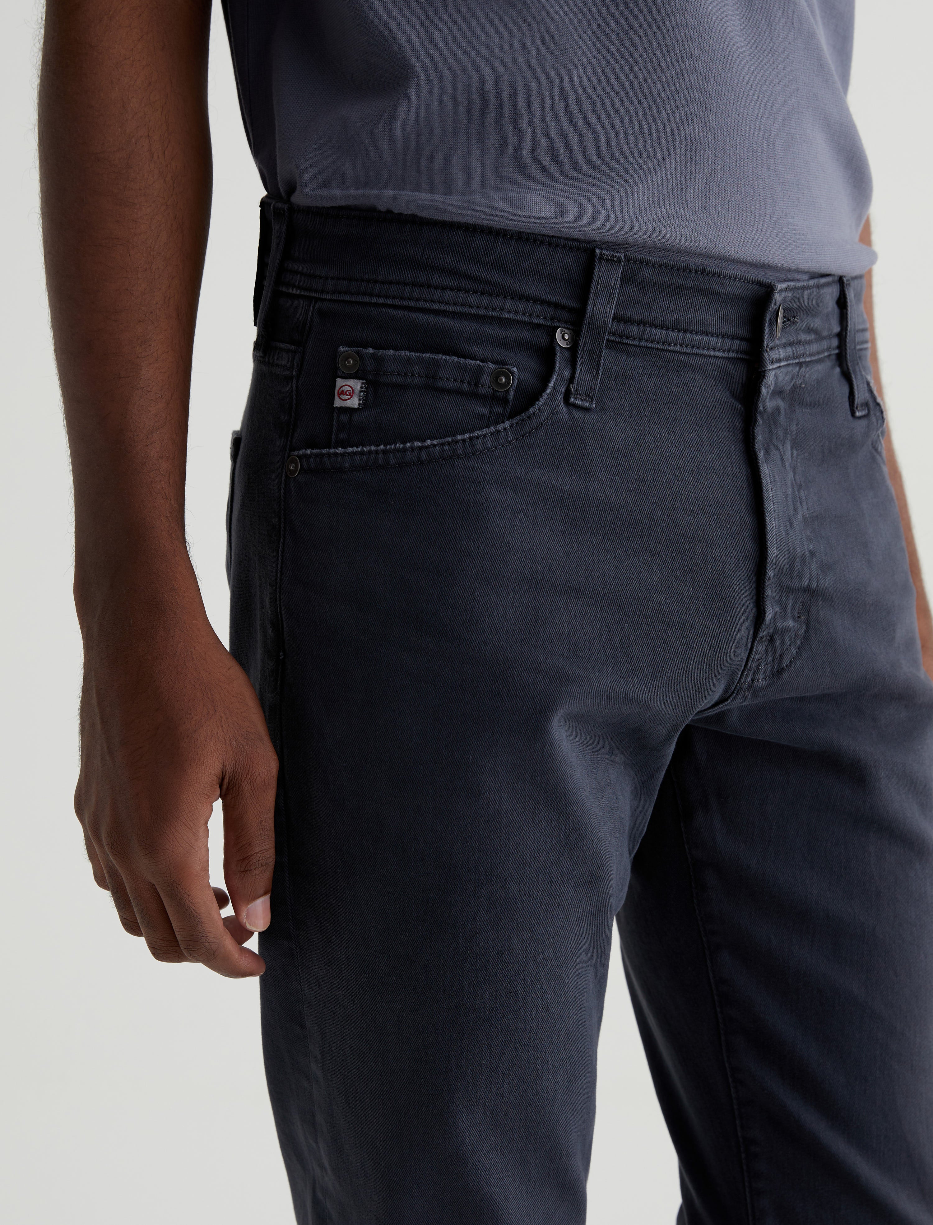 Tellis 7 Years Sulfur Pure Black Modern Slim Men Bottom  Photo 3