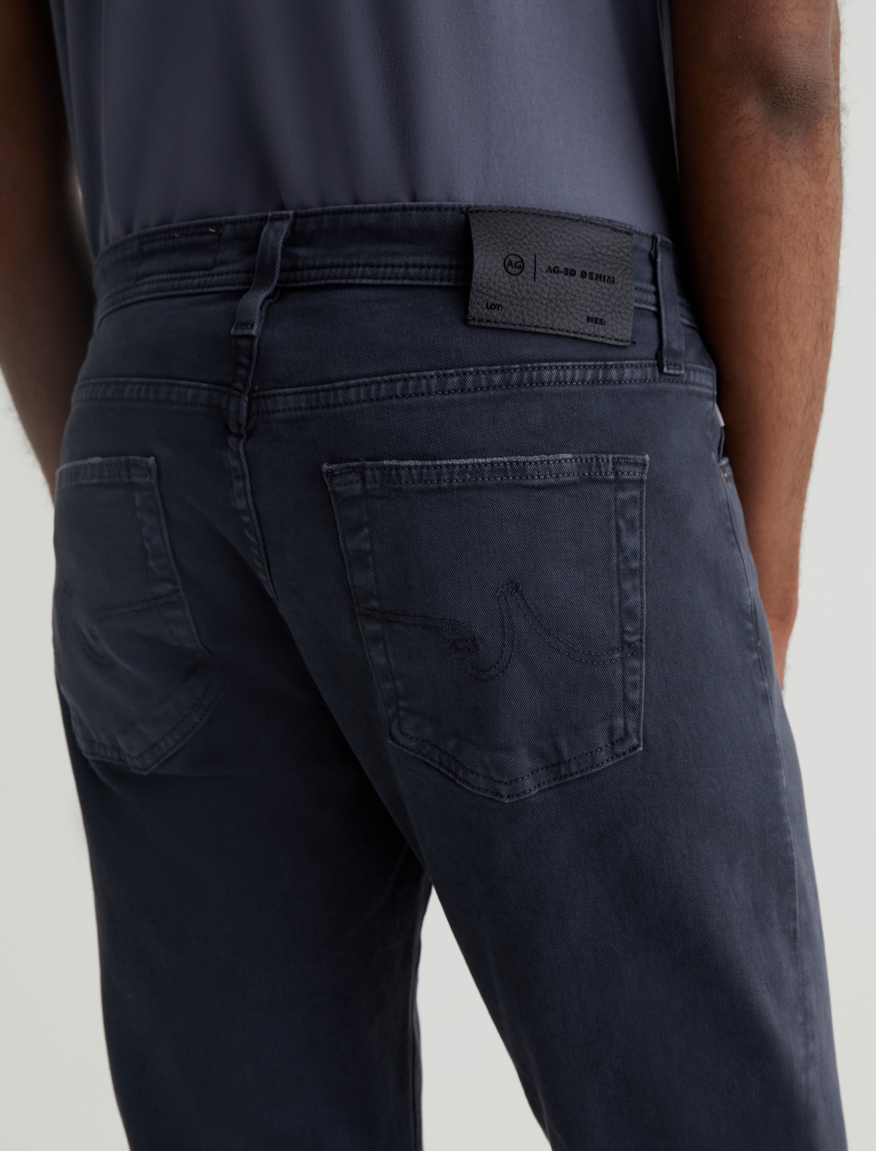 Tellis 7 Years Sulfur Pure Black Modern Slim Men Bottom  Photo 5
