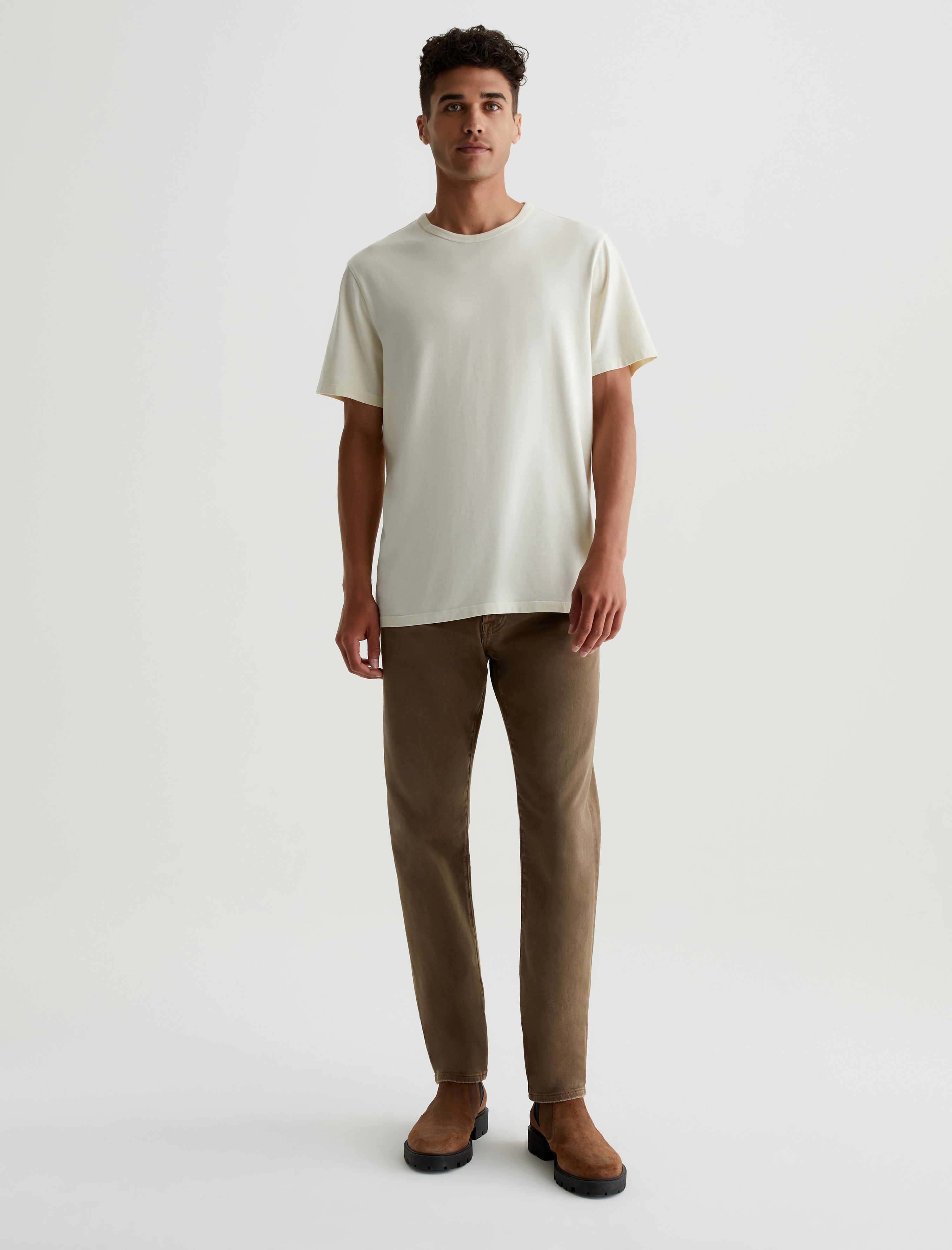Tellis 7 Years Sulfur Wild Mushroom Modern Slim AG Cloud Soft Denim™ Men Bottom Photo 1
