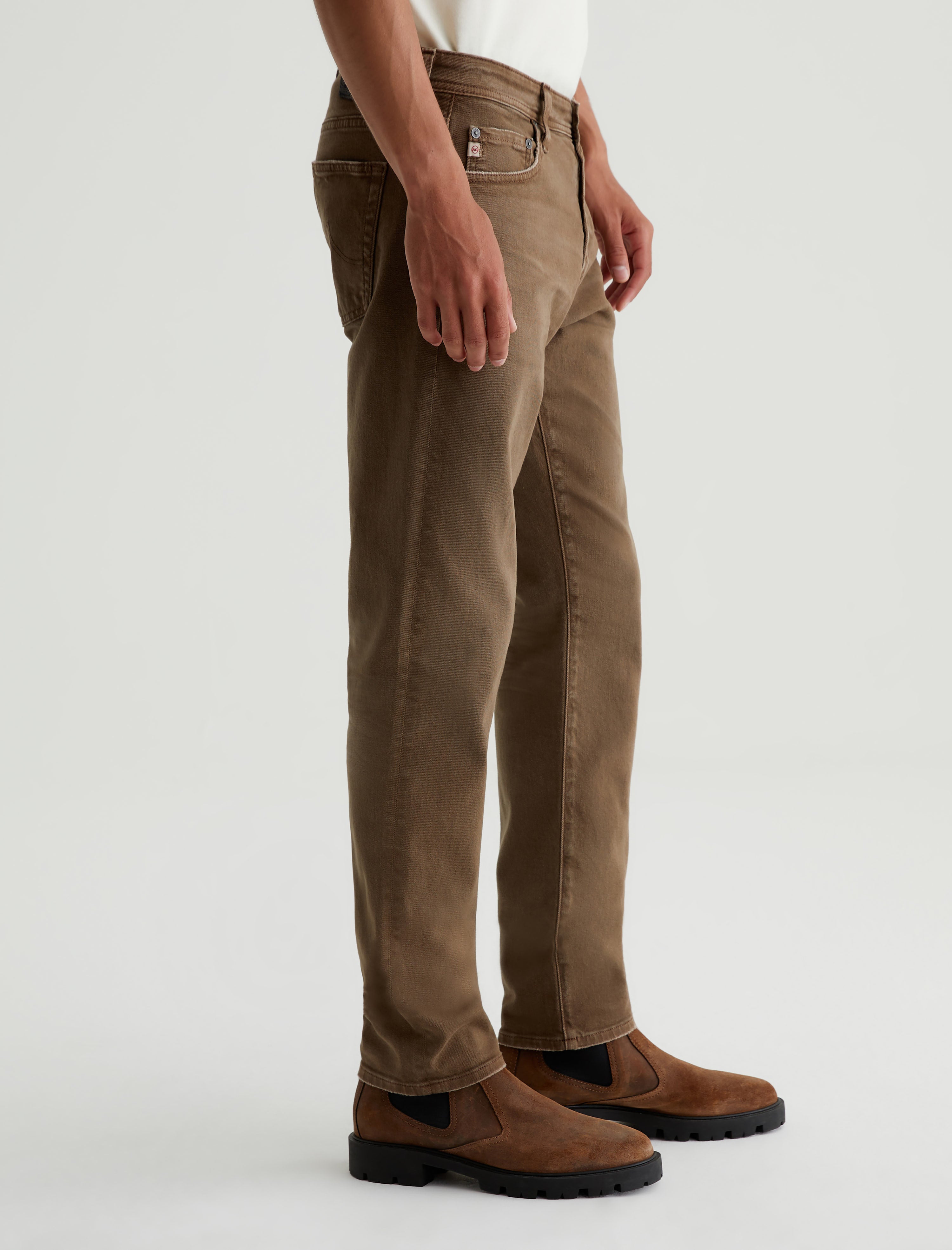 Tellis 7 Years Sulfur Wild Mushroom Modern Slim AG Cloud Soft Denim™ Men Bottom Photo 4