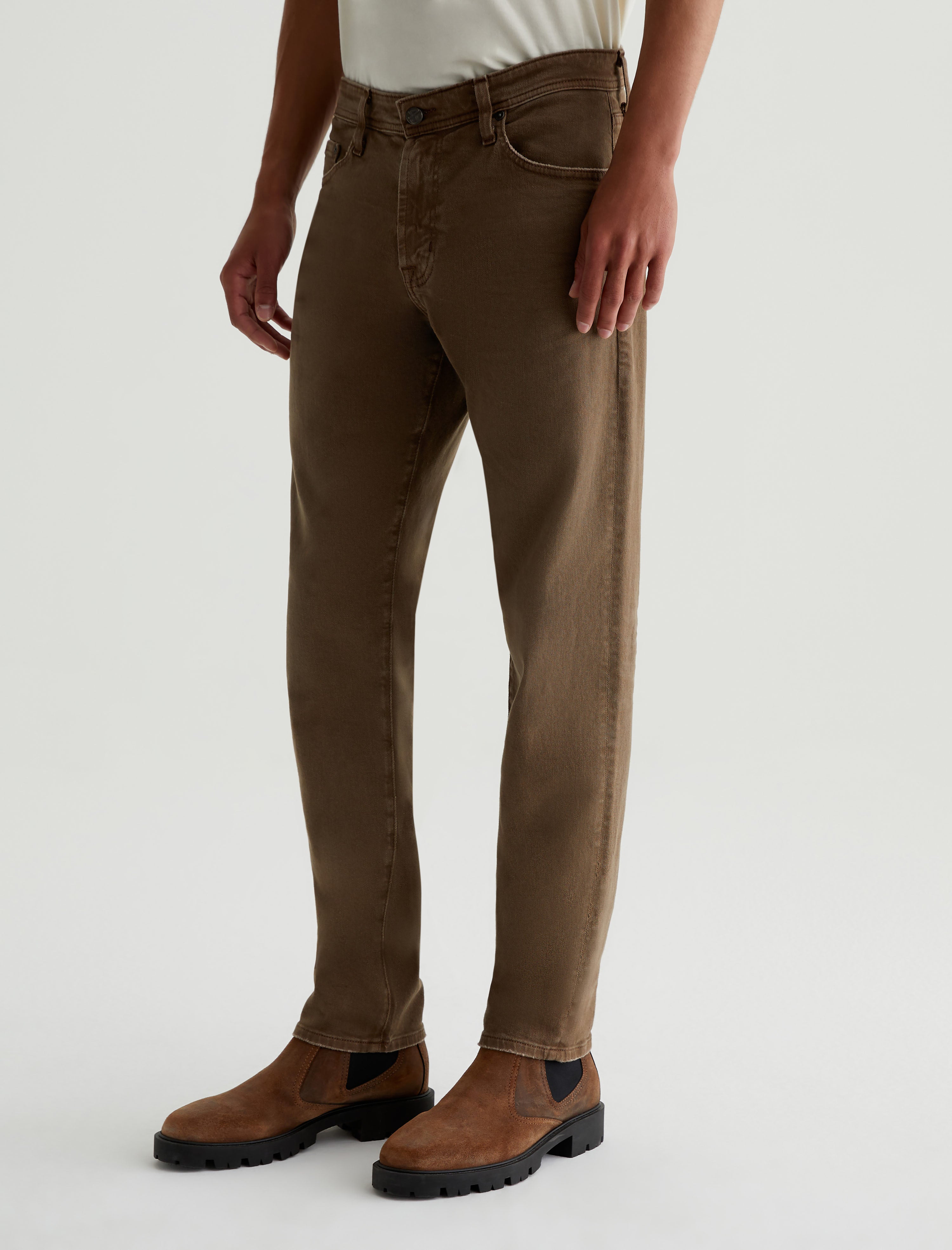 Tellis 7 Years Sulfur Wild Mushroom Modern Slim AG Cloud Soft Denim™ Men Bottom Photo 5