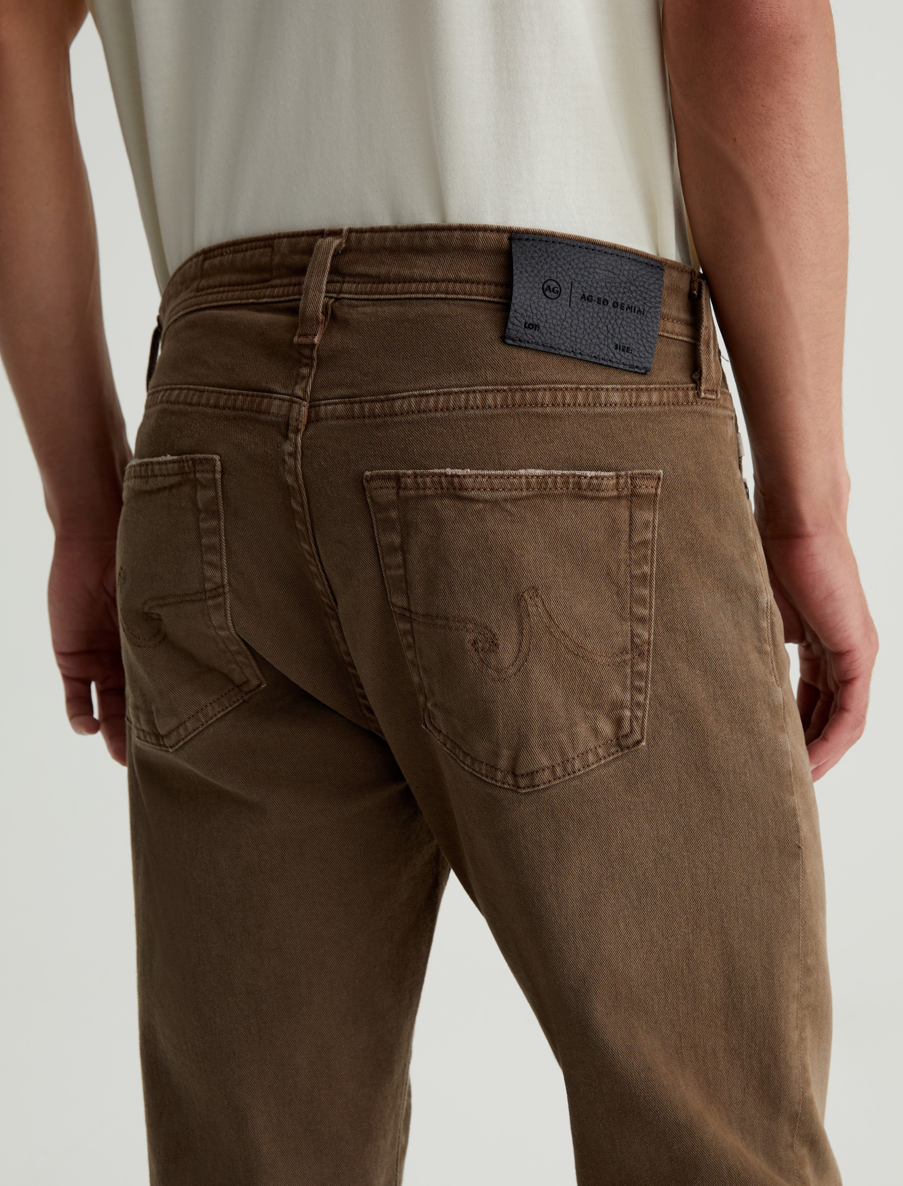 Tellis 7 Years Sulfur Wild Mushroom Modern Slim AG Cloud Soft Denim™ Men Bottom Photo 6