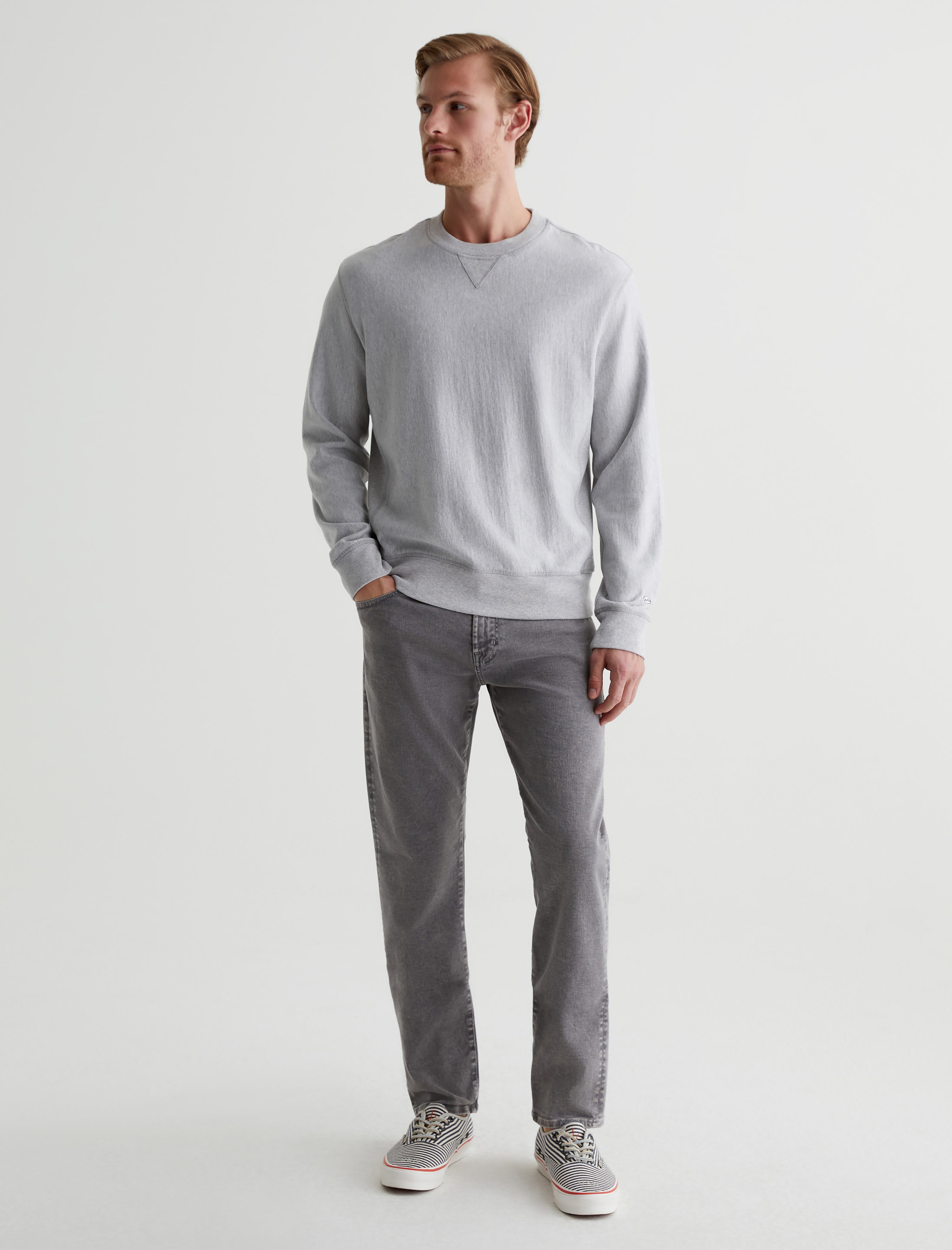Tellis Moon Wash Mosaic Grey Modern Slim AG Cloud Soft Denim™ Men Bottom Photo 1